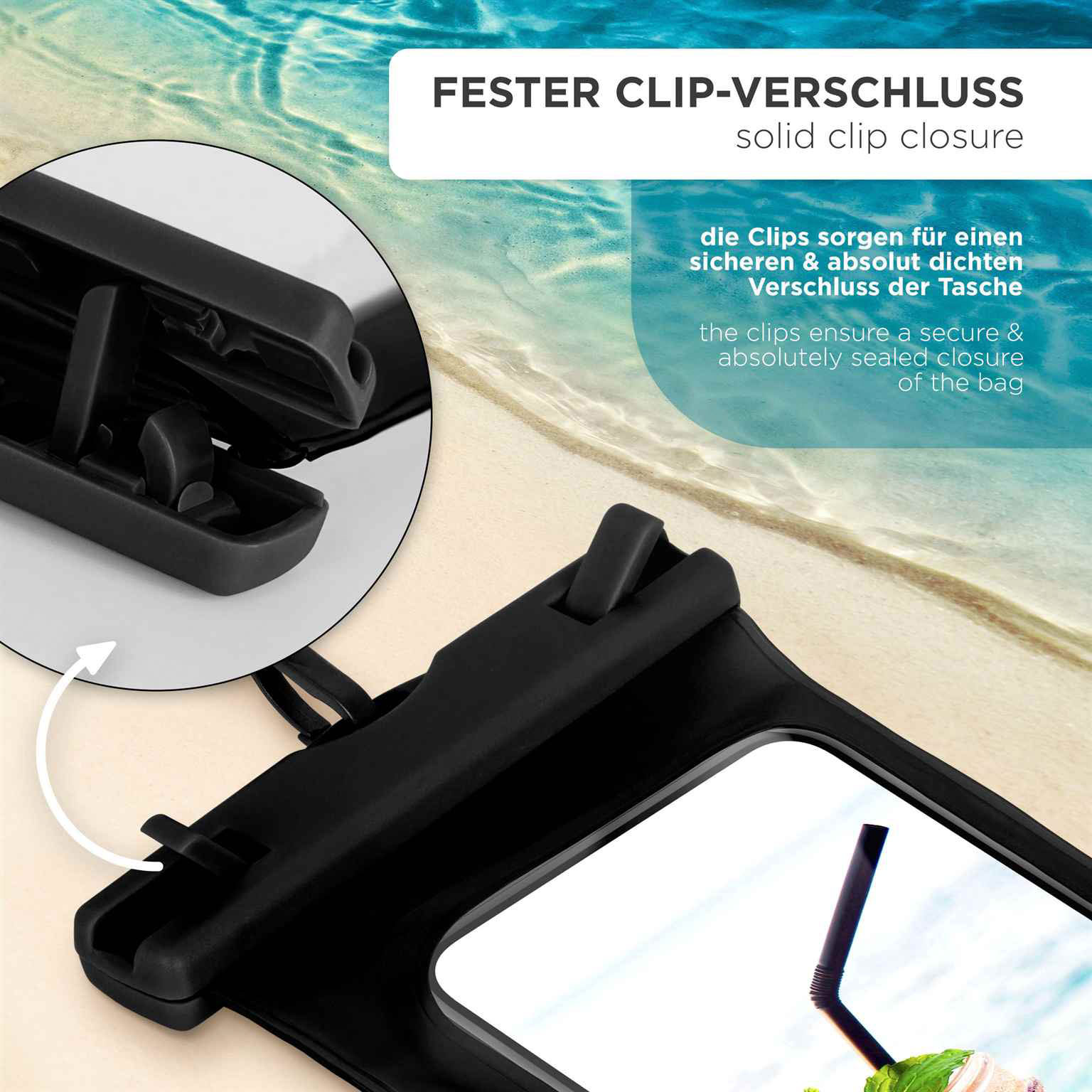 ONEFLOW Beach Bag Oppo Reno14 FS 5G wasserdichte Hülle – Produktbild 3