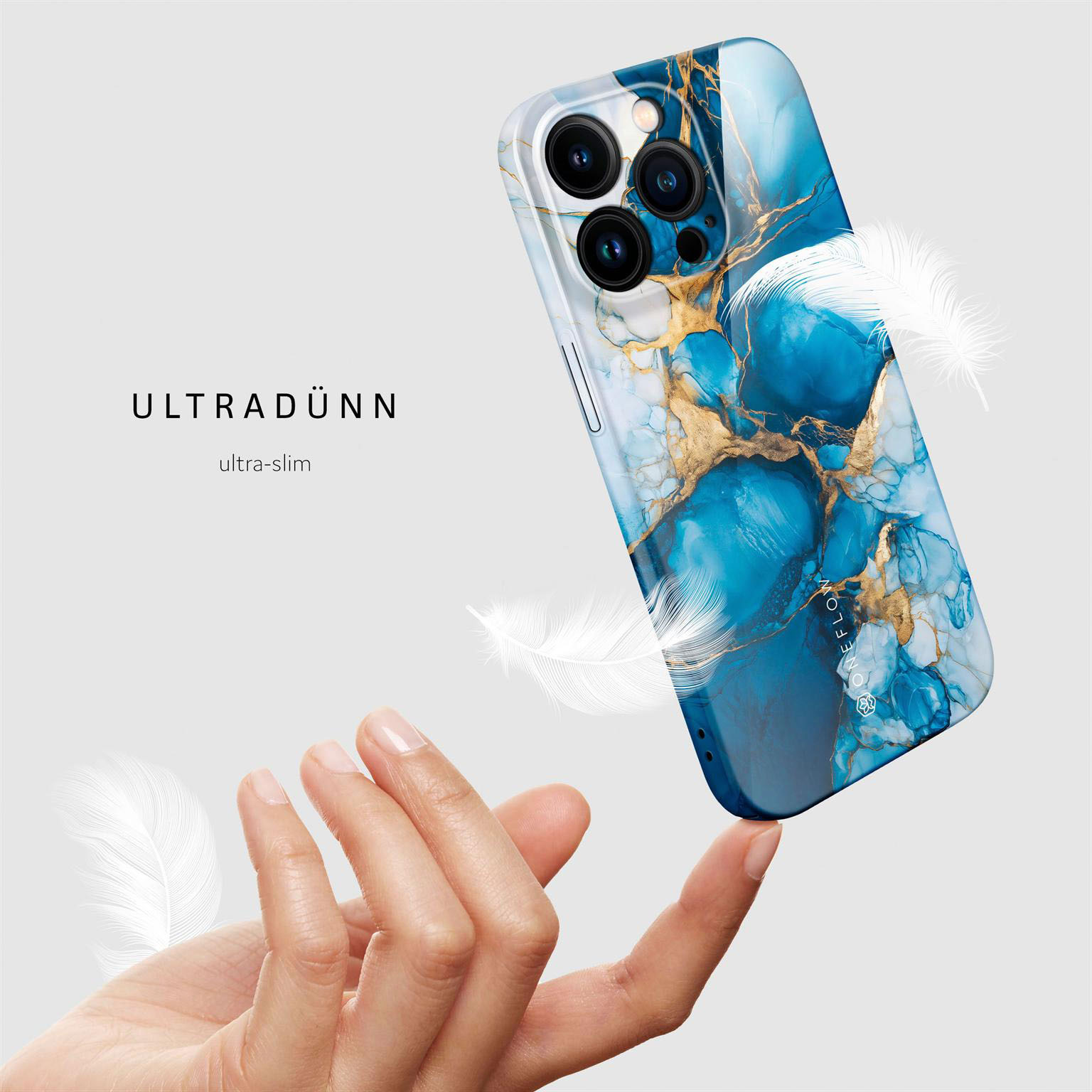 ONEFLOW Bliss Cover iPhone 14 Pro Hülle in Marmor Design – Produktbild 5