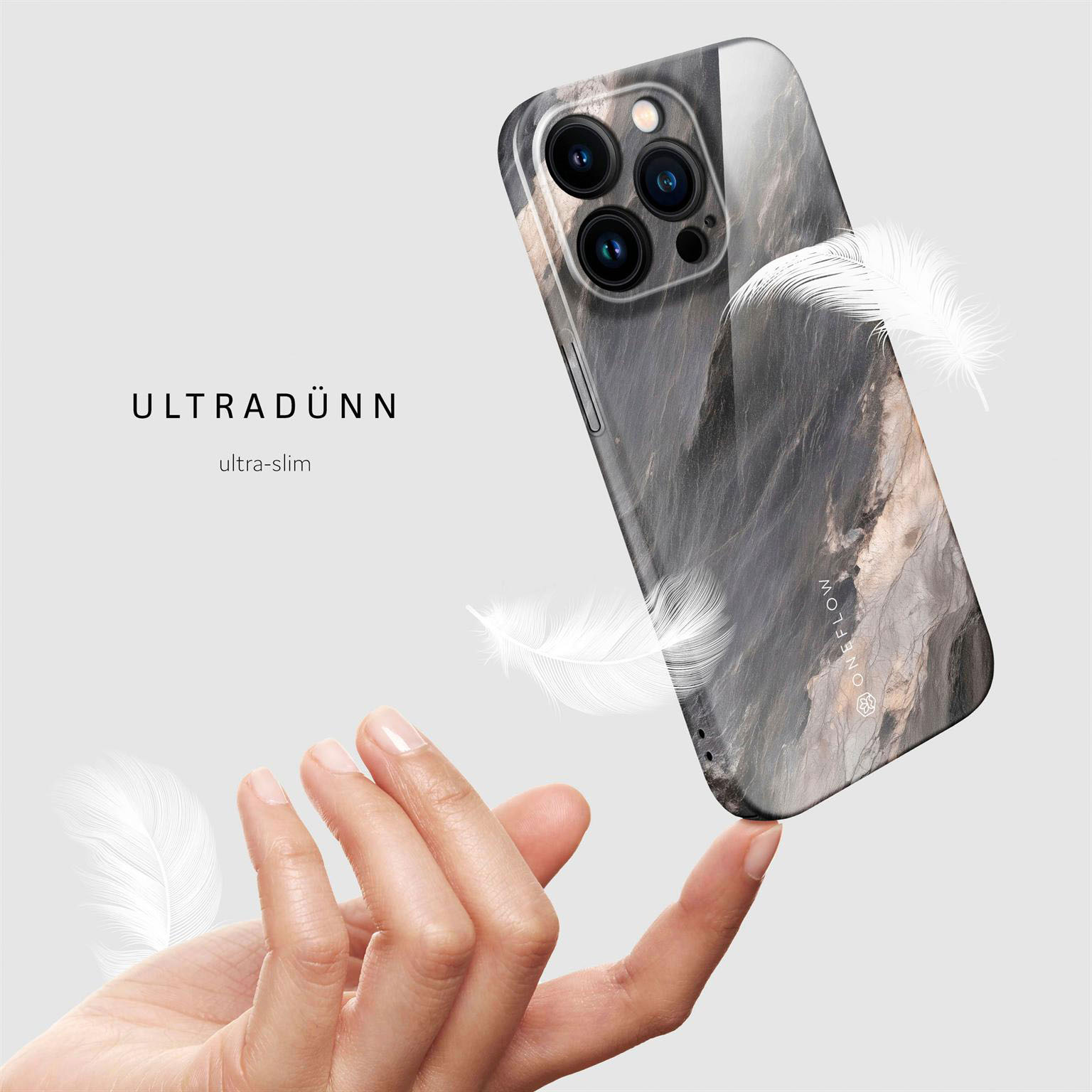 ONEFLOW Bliss Cover iPhone 14 Pro Hülle in Marmor Design – Produktbild 5