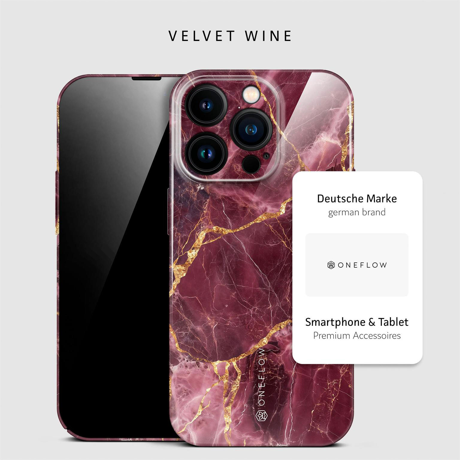 ONEFLOW Bliss Cover iPhone 14 Pro Hülle in Marmor Design – Produktbild 4