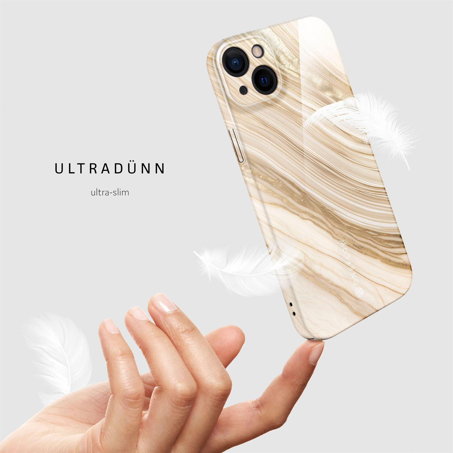 ONEFLOW Bliss Cover iPhone 14 Hülle in Marmor Design – Produktbild 5