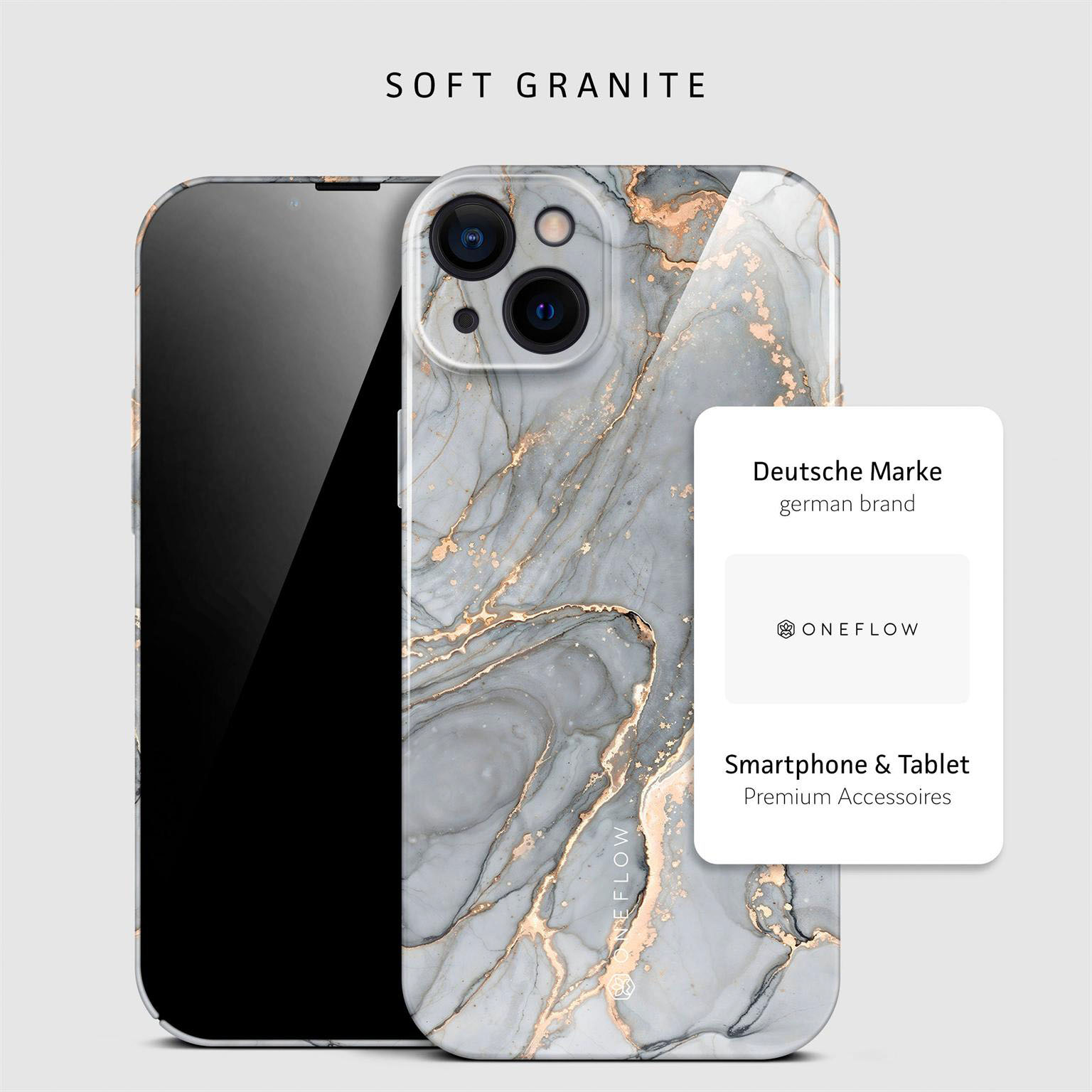 ONEFLOW Bliss Cover iPhone 14 Hülle in Marmor Design – Produktbild 4