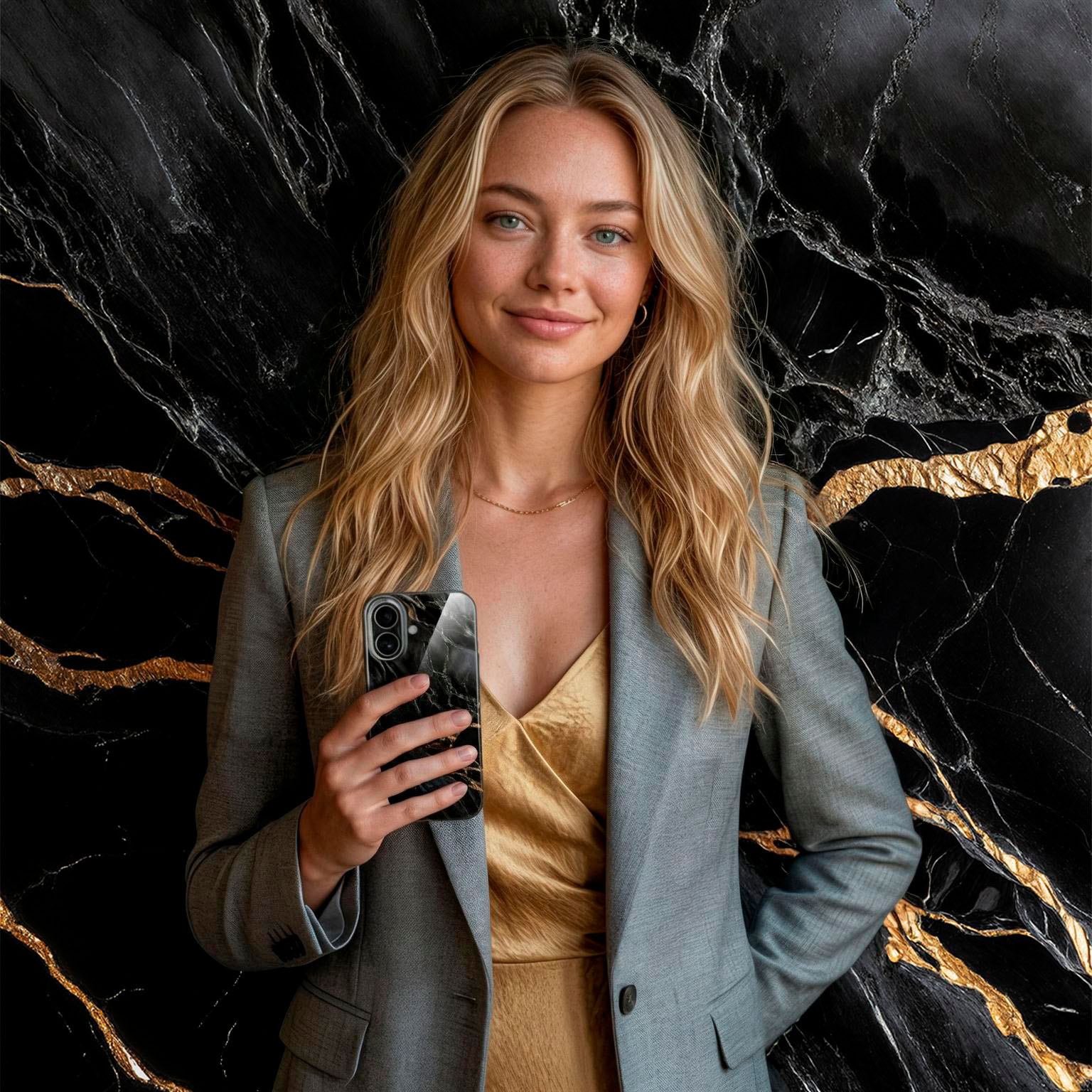 ONEFLOW Bliss Cover iPhone 14 Hülle in Marmor Design – Produktbild 3