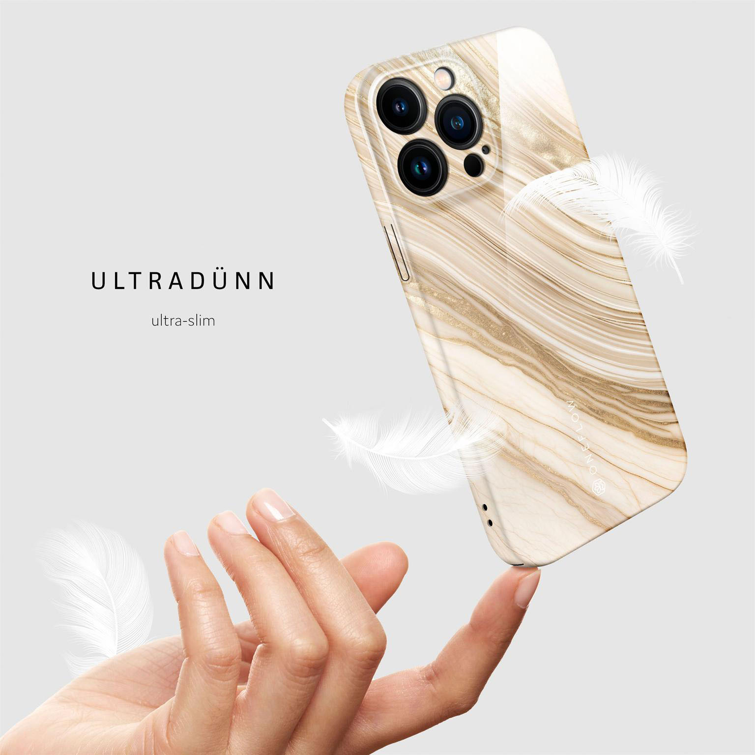 ONEFLOW Bliss Cover iPhone 15 Pro Max Hülle in Marmor Design – Produktbild 5