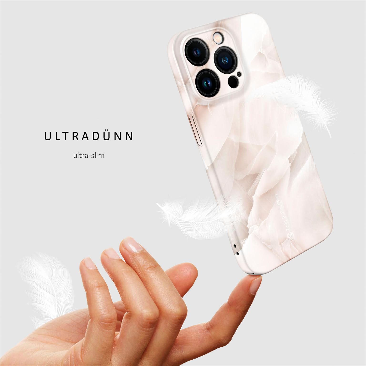 ONEFLOW Bliss Cover iPhone 15 Pro Hülle in Marmor Design – Produktbild 5