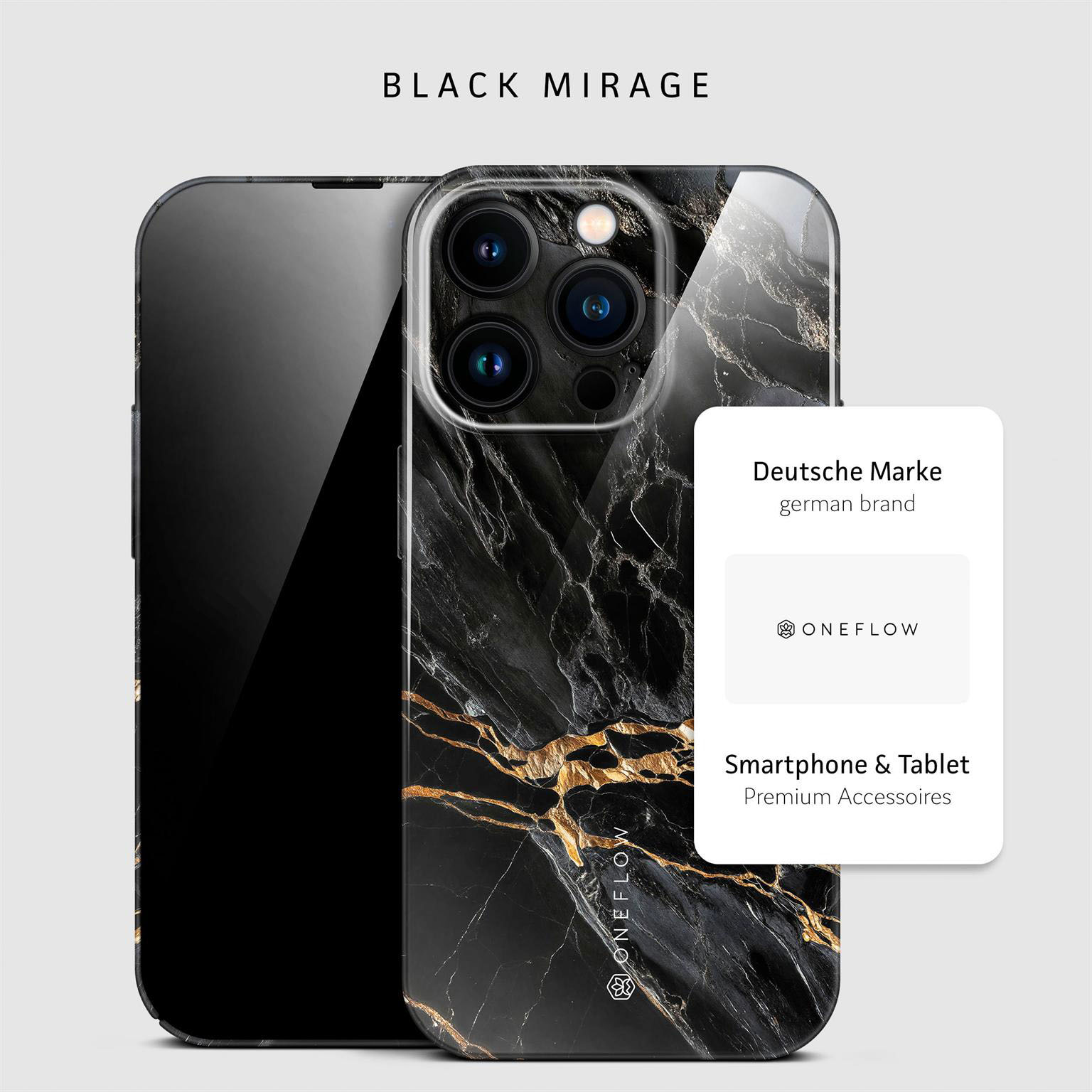 ONEFLOW Bliss Cover iPhone 15 Pro Hülle in Marmor Design – Produktbild 4
