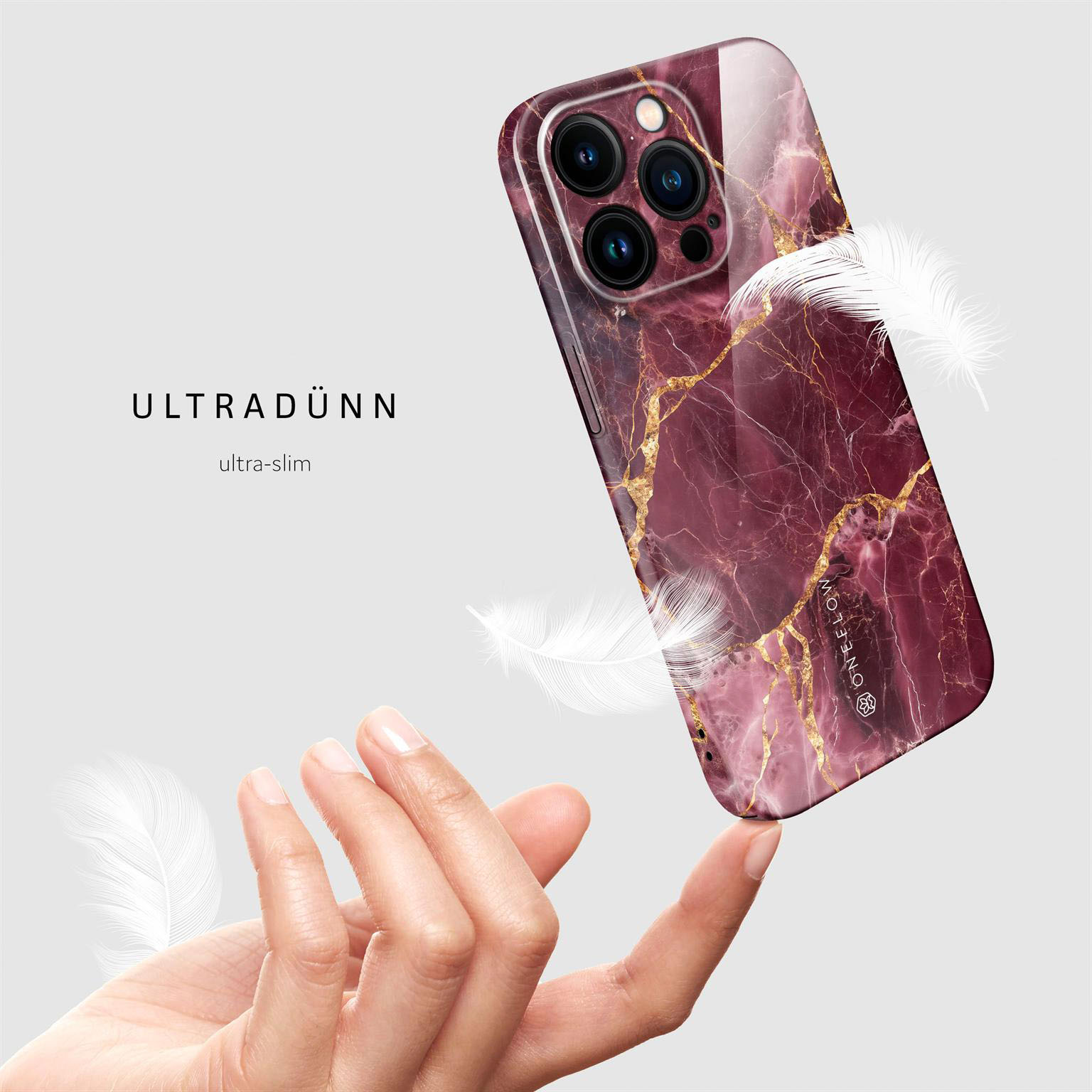 ONEFLOW Bliss Cover iPhone 15 Pro Hülle in Marmor Design – Produktbild 5
