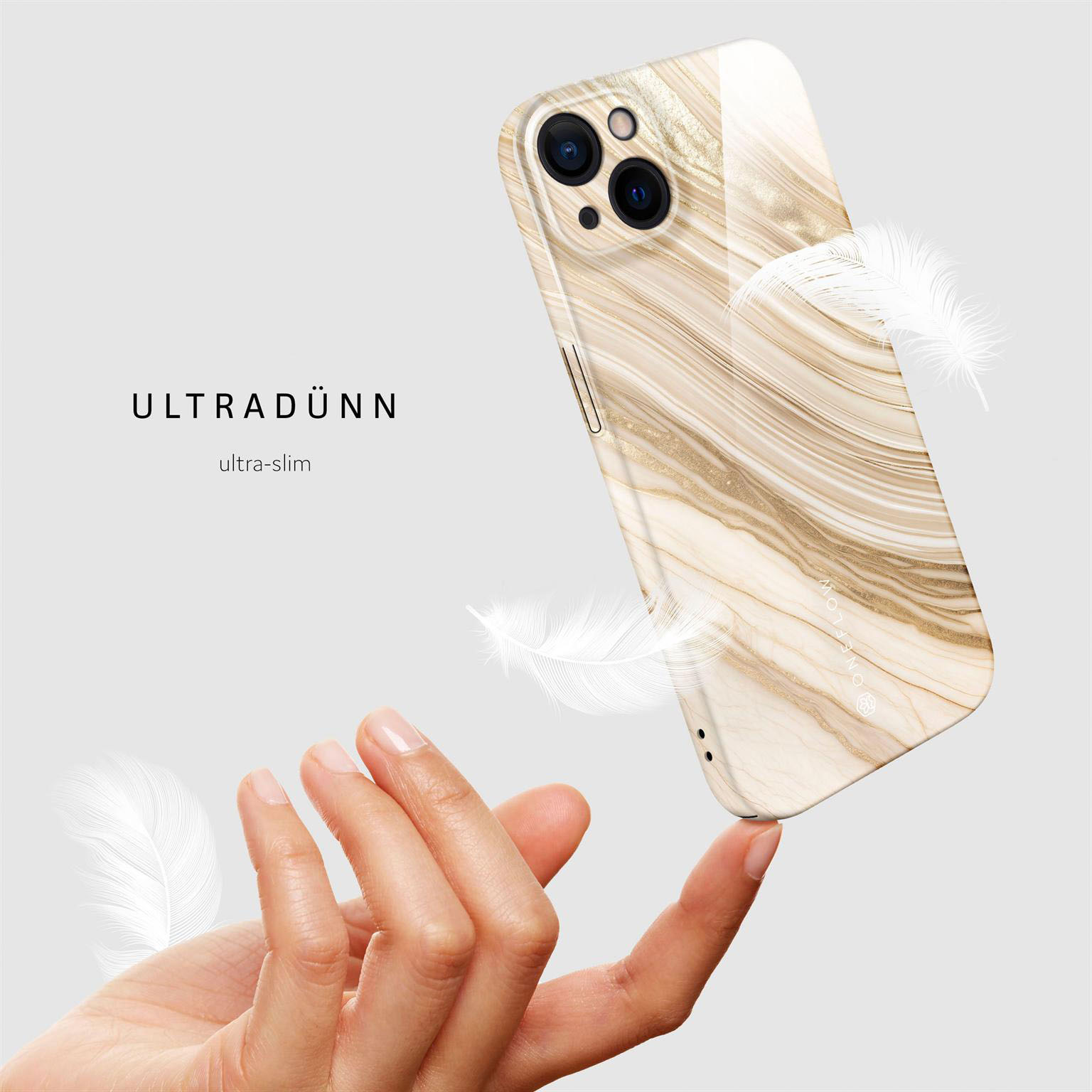 ONEFLOW Bliss Cover iPhone 15 Hülle in Marmor Design – Produktbild 5