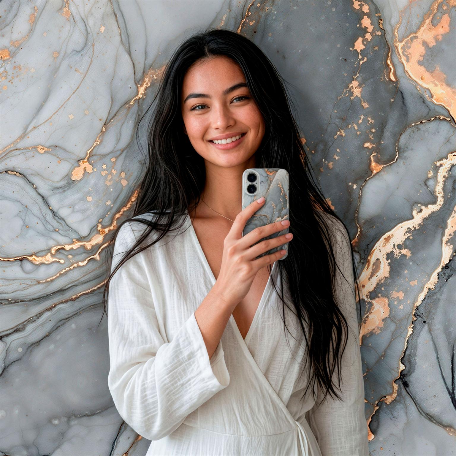 ONEFLOW Bliss Cover Samsung Galaxy A16 5G Hülle in Marmor Design – Produktbild 3