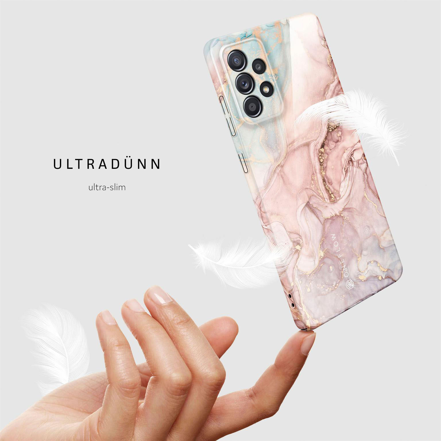 ONEFLOW Bliss Cover Samsung Galaxy A52 Hülle in Marmor Design – Produktbild 5