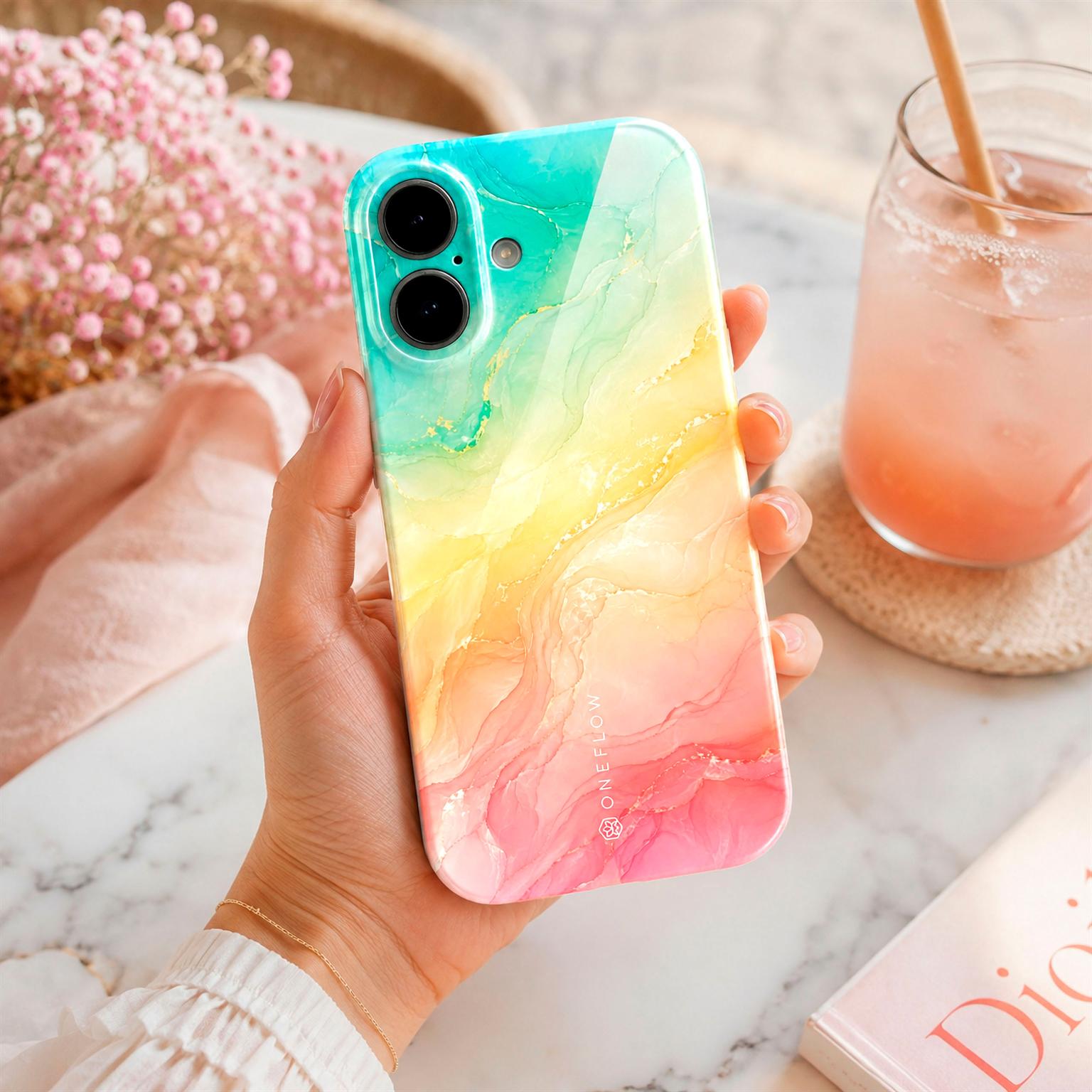 ONEFLOW Bliss Cover Samsung Galaxy A54 5G Hülle in Marmor Design – Produktbild 5