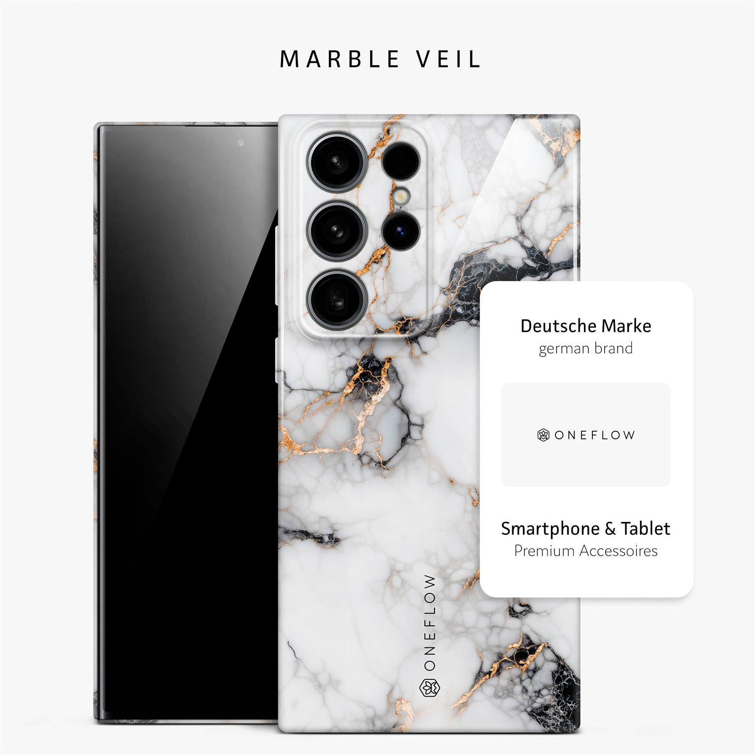 ONEFLOW Bliss Cover Samsung Galaxy S24 Ultra Hülle in Marmor Design – Produktbild 4