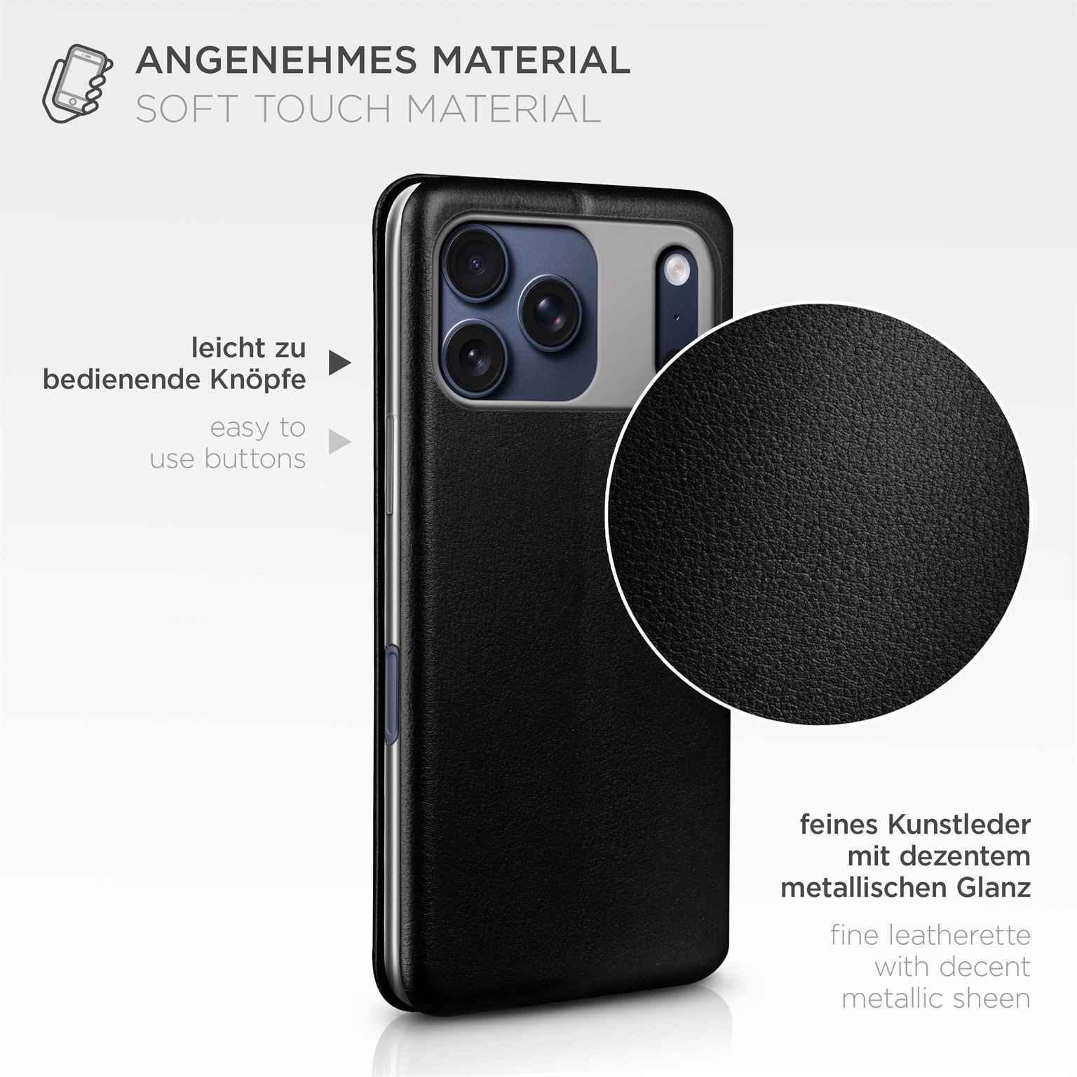 ONEFLOW Business Case iPhone 17 Pro Max Handytasche mit Kartenfach – Produktbild 5