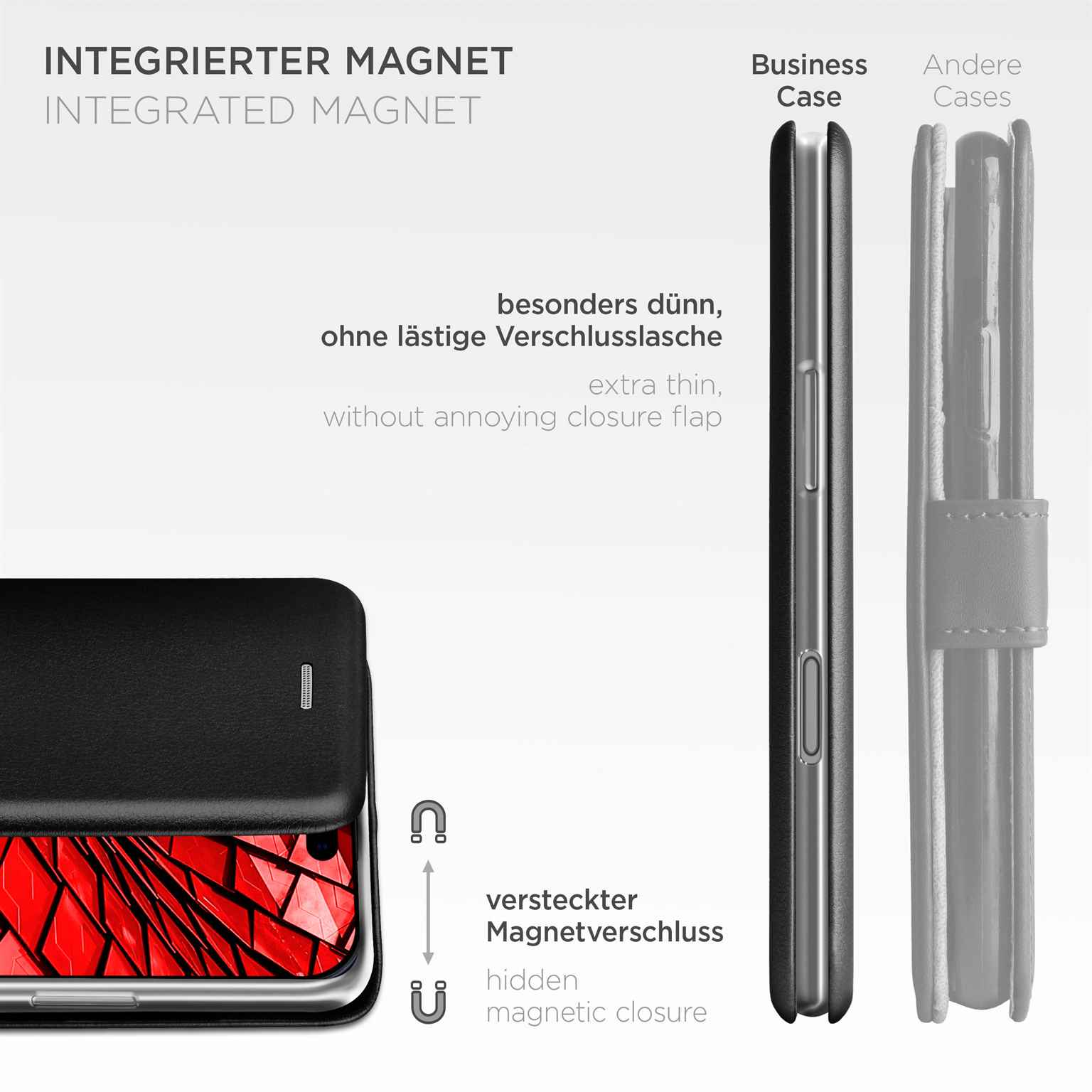 ONEFLOW Business Case iPhone 17 Pro Max Handytasche mit Kartenfach – Produktbild 6