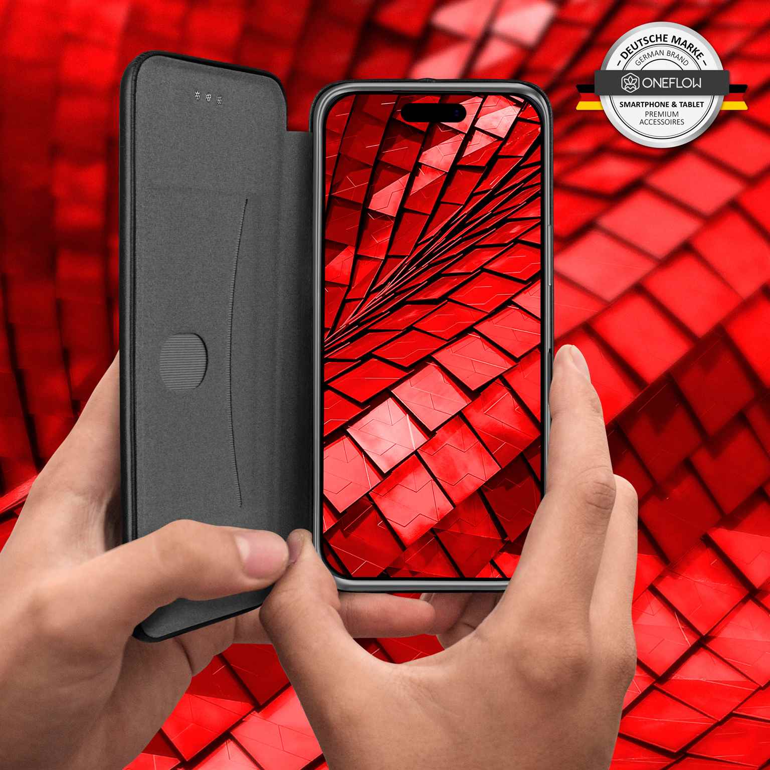 ONEFLOW Business Case iPhone 17 Pro Handytasche mit Kartenfach – Produktbild 7