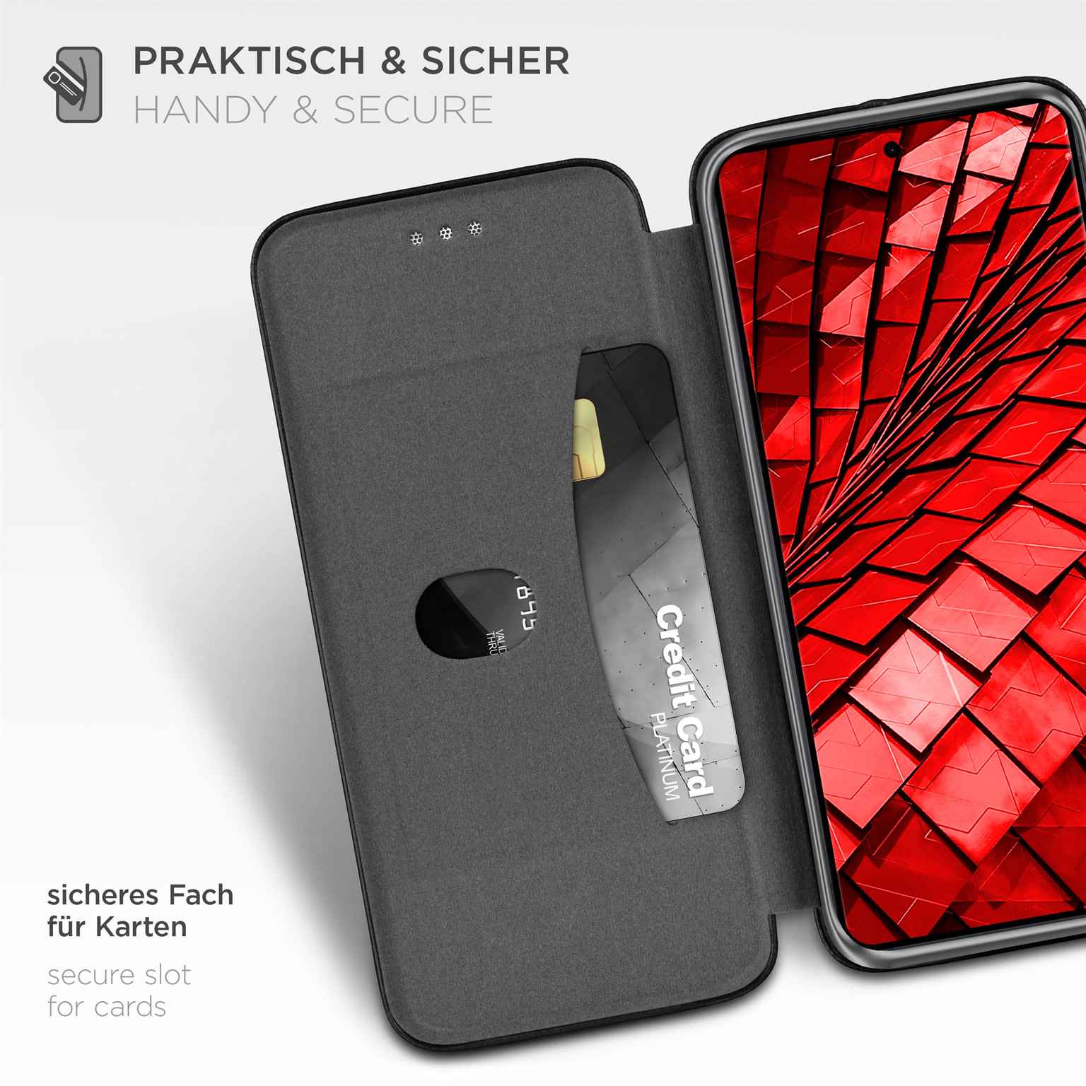 ONEFLOW Business Case Samsung Galaxy S26 Plus Handytasche mit Kartenfach – Weiteres Produktbild 3