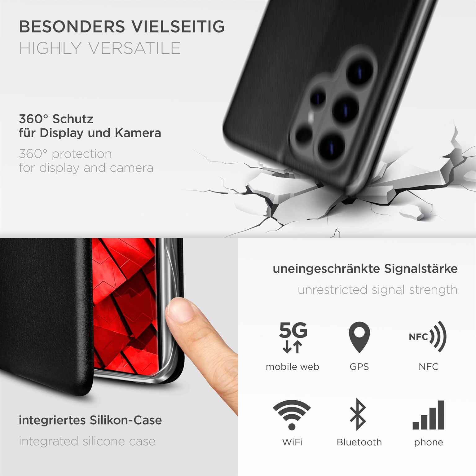 ONEFLOW Business Case Samsung Galaxy S26 Ultra Handytasche mit Kartenfach – Weiteres Produktbild 4