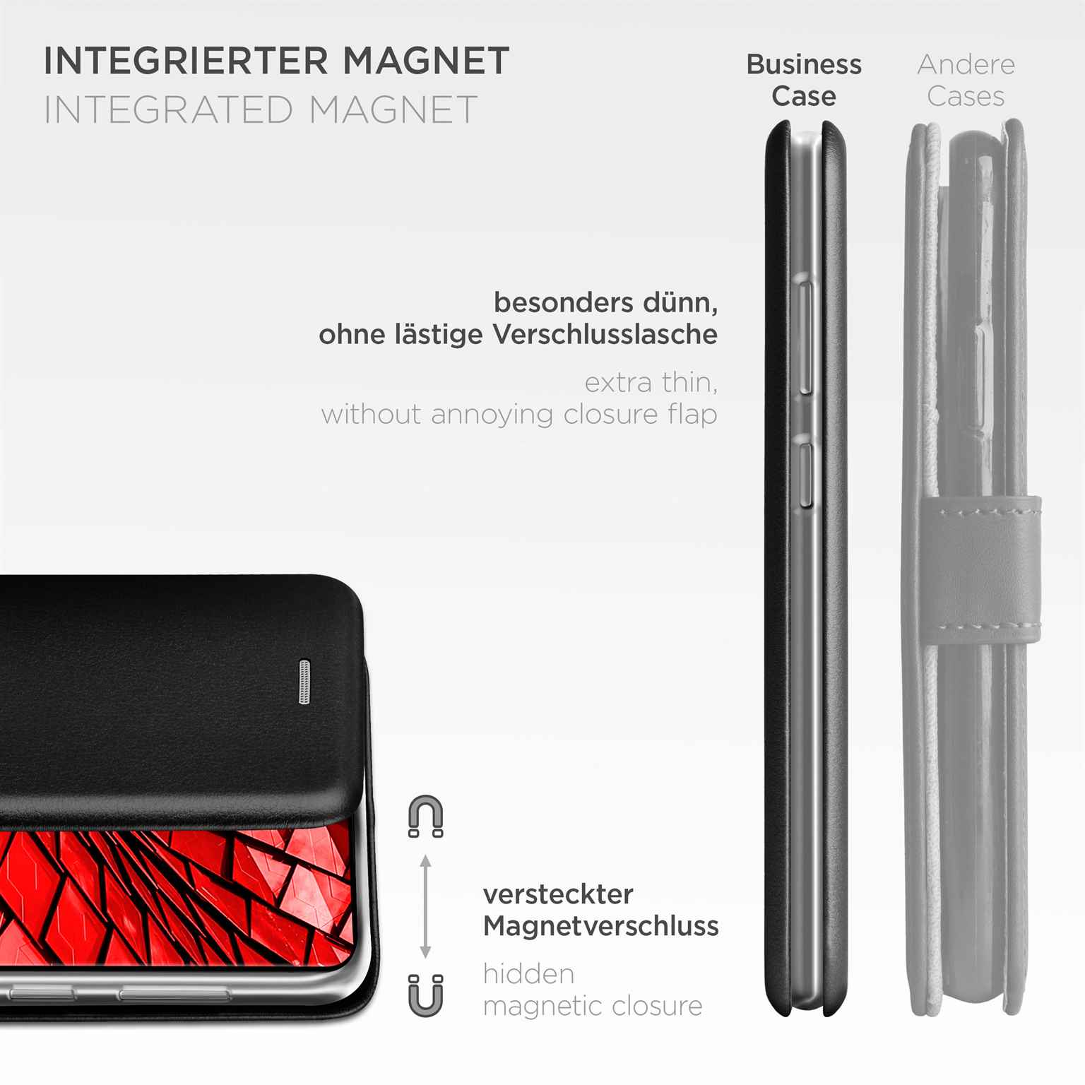 ONEFLOW Business Case Samsung Galaxy S26 Handytasche mit Kartenfach – Weiteres Produktbild 6