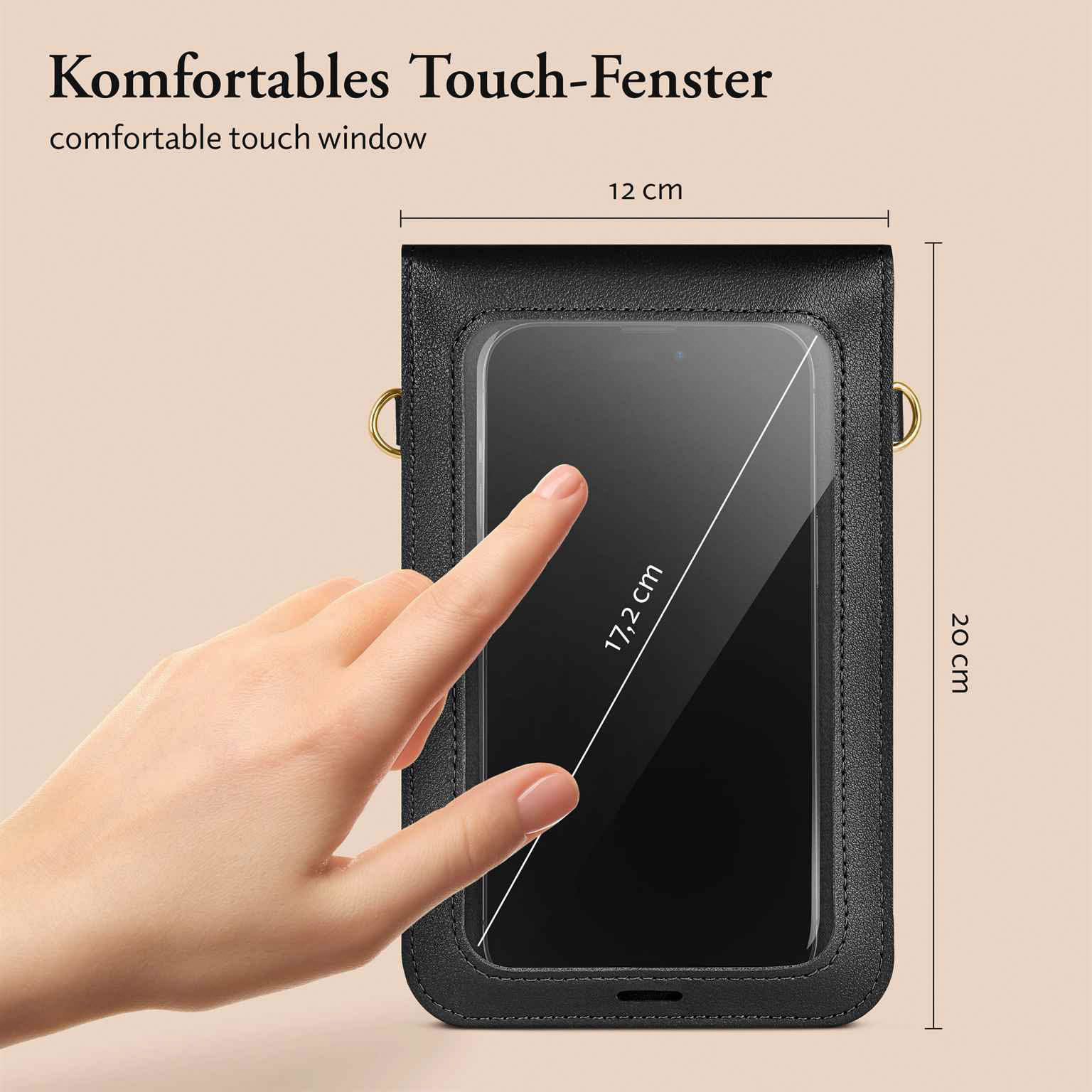 moex CitySling Oppo A5 Handytasche zum Umhängen – Produktbild 2