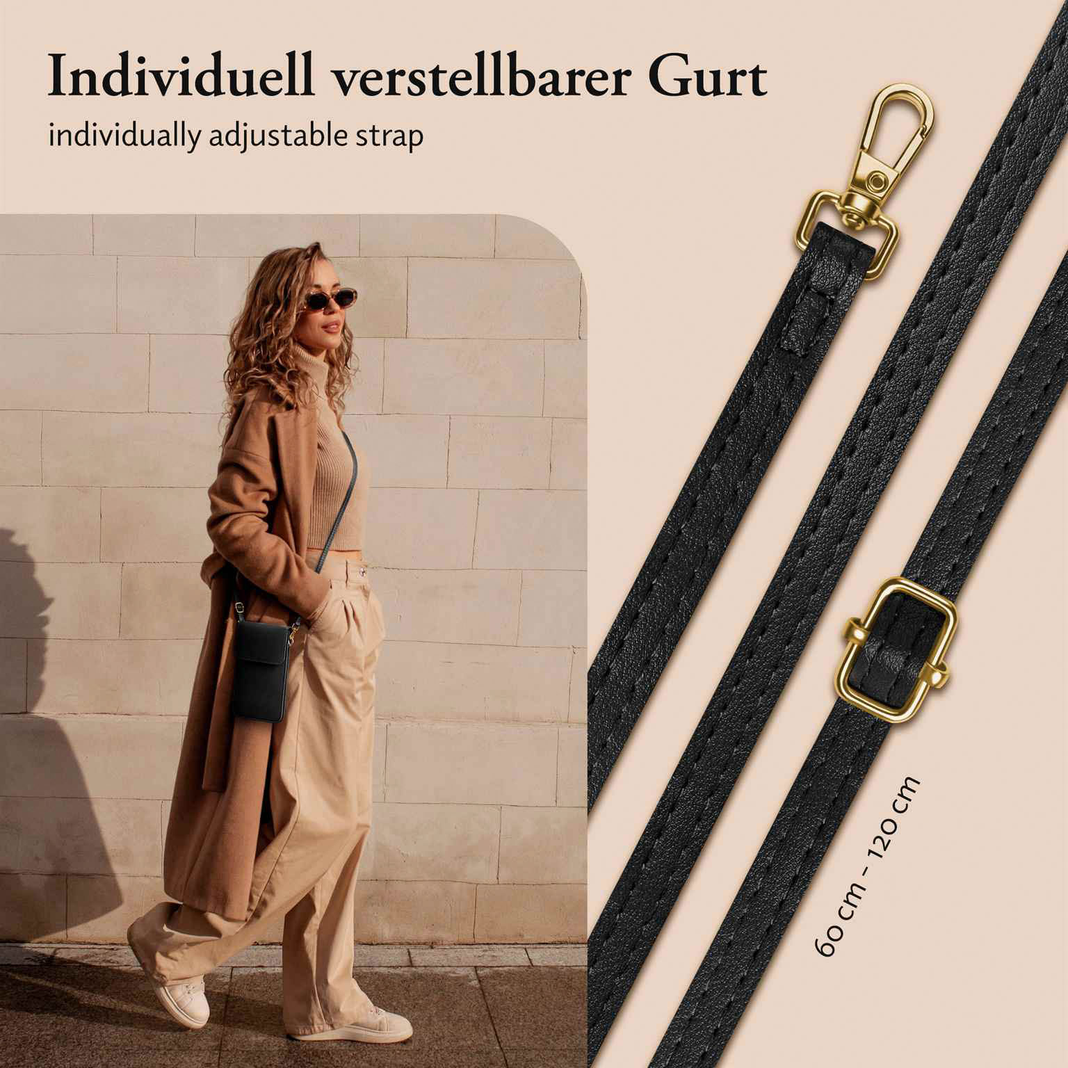 moex CitySling Oppo A5 Handytasche zum Umhängen – Produktbild 3