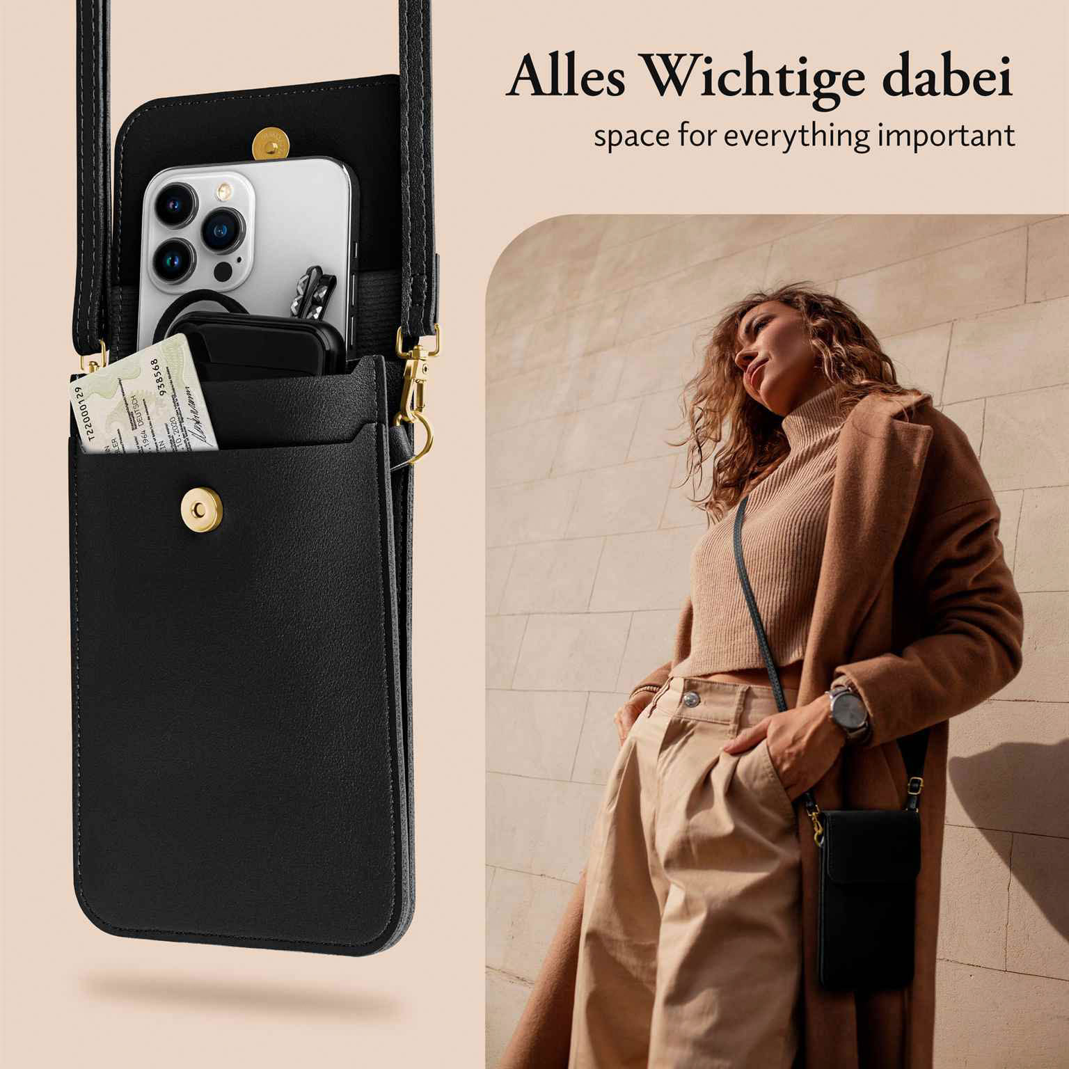 moex CitySling Oppo A5 Handytasche zum Umhängen – Produktbild 7