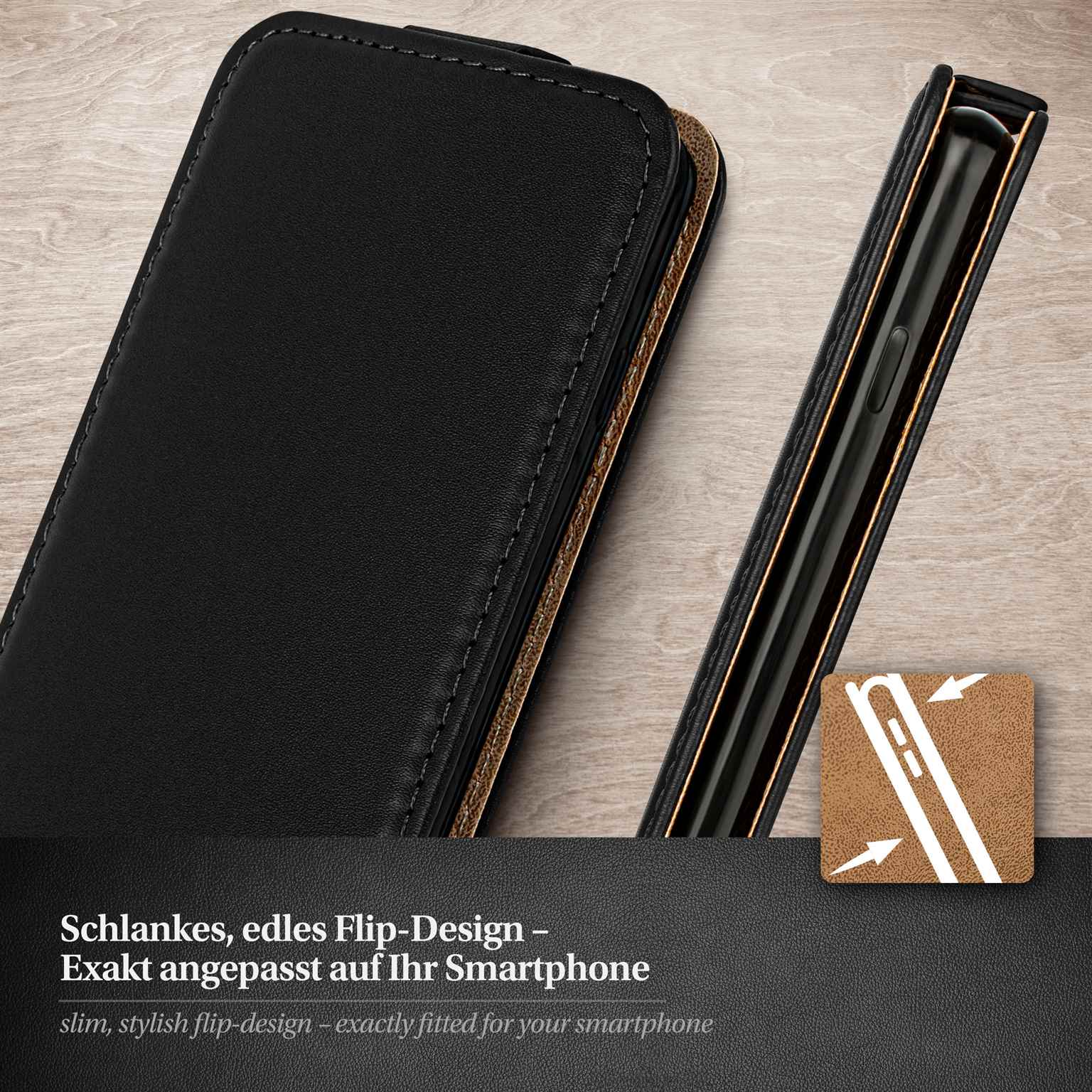 moex Flip Case iPhone 18 Pro Klapphülle Leder Optik – Produktbild 2