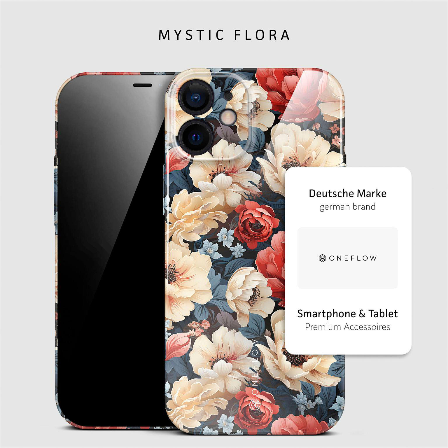ONEFLOW Flower Cover iPhone 12 Hülle mit Blumen Design – Produktbild 4
