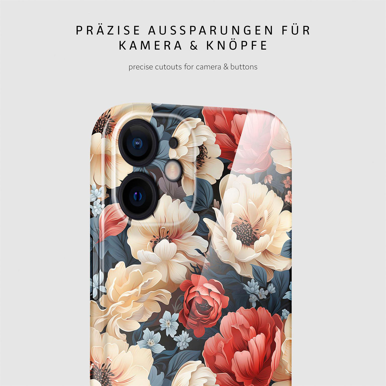 ONEFLOW Flower Cover iPhone 12 Hülle mit Blumen Design – Produktbild 7