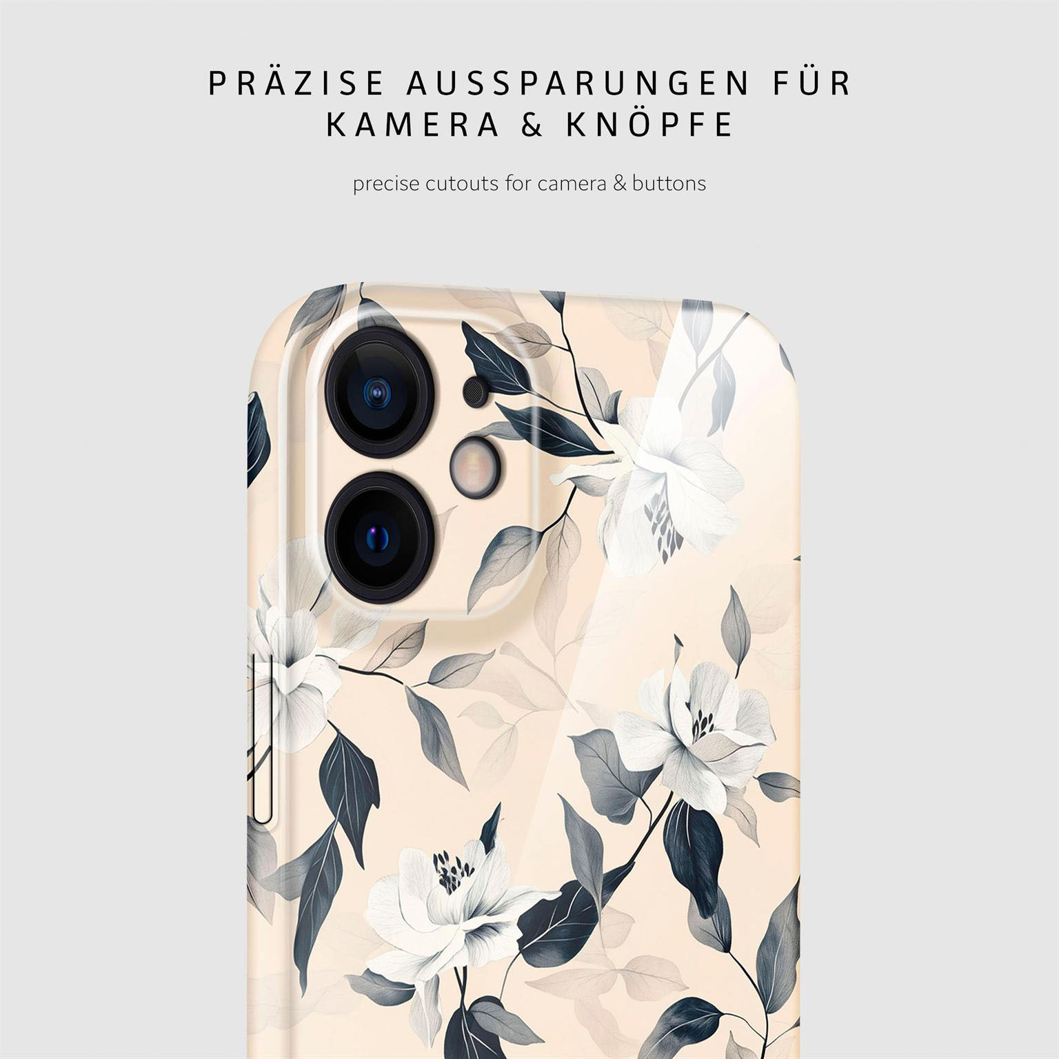 ONEFLOW Flower Cover iPhone 12 Hülle mit Blumen Design – Produktbild 7