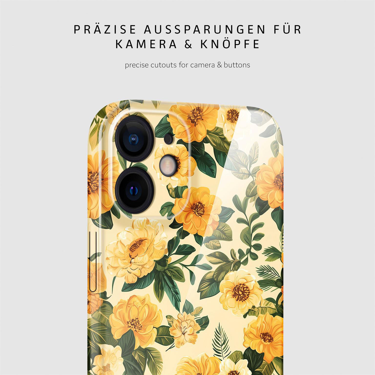 ONEFLOW Flower Cover iPhone 12 Hülle mit Blumen Design – Produktbild 7