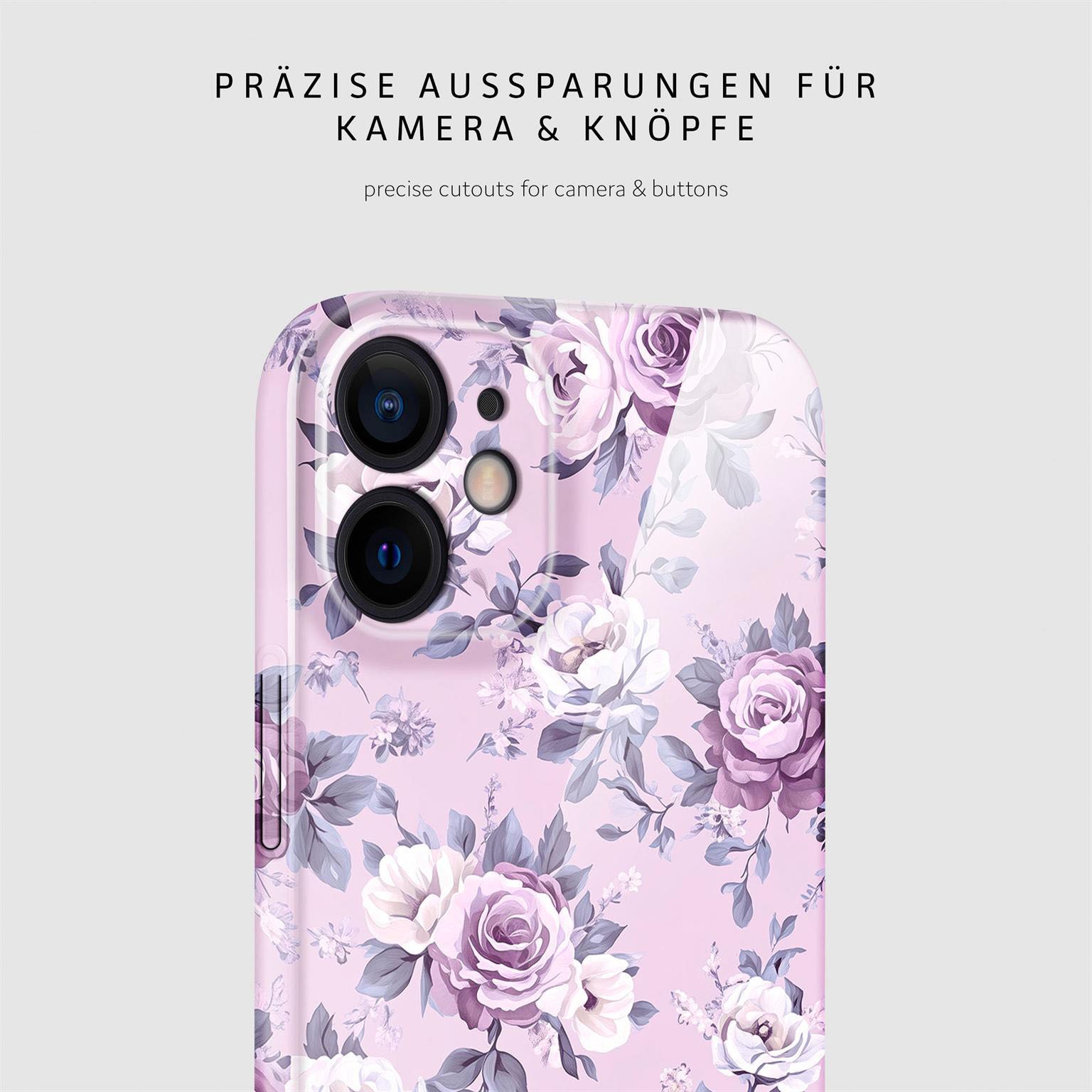 ONEFLOW Flower Cover iPhone 12 Hülle mit Blumen Design – Produktbild 7