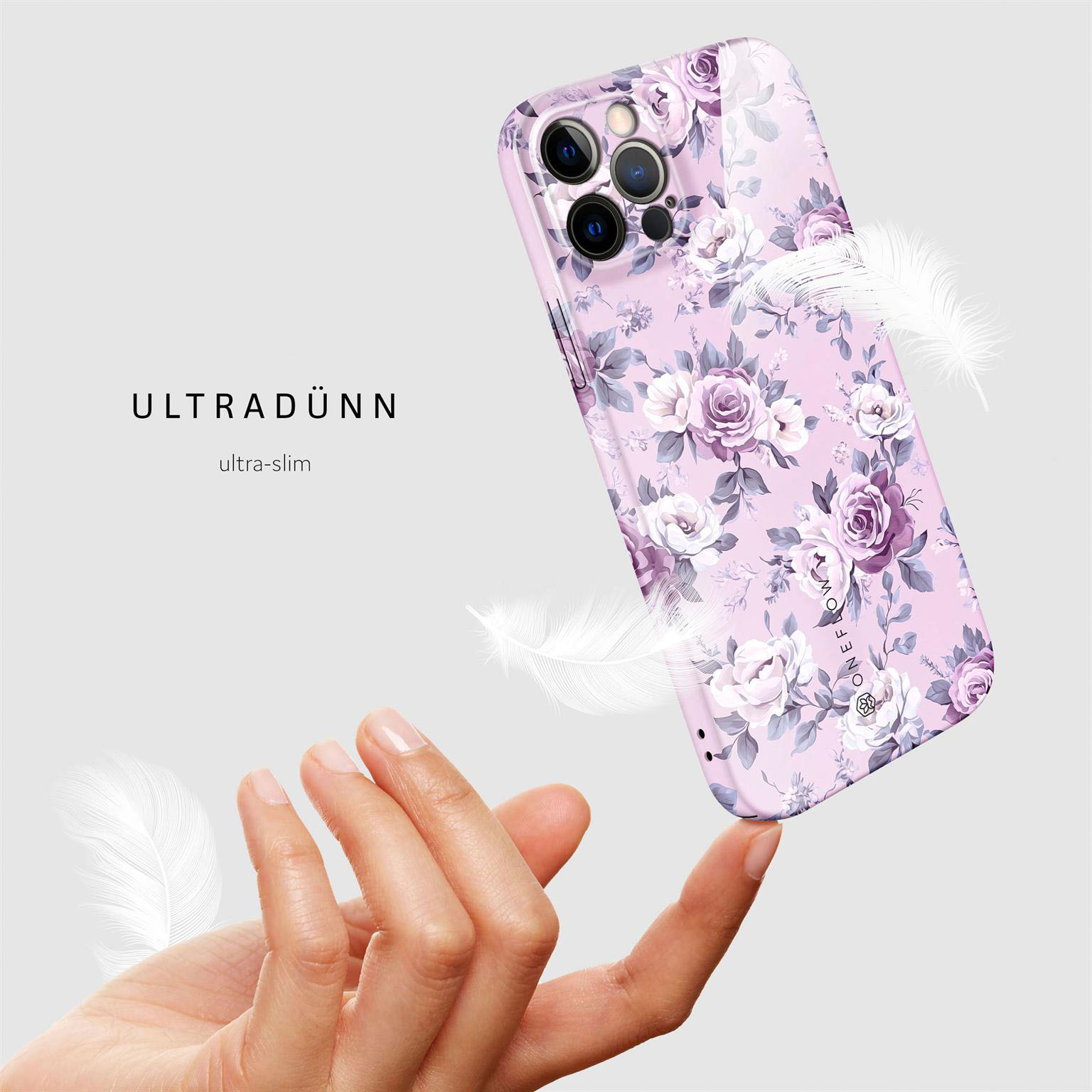ONEFLOW Flower Cover iPhone 12 Pro Hülle mit Blumen Design – Produktbild 5