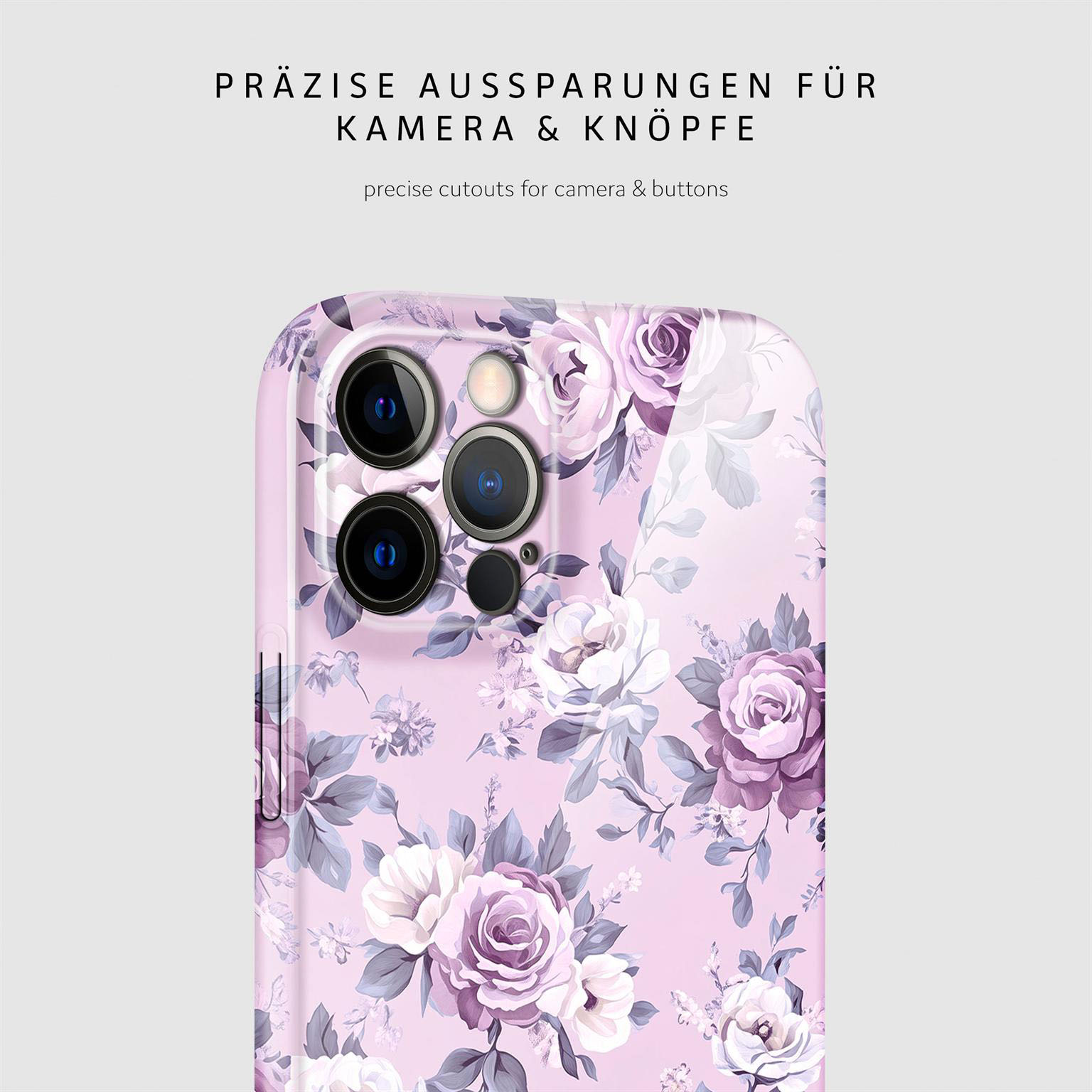 ONEFLOW Flower Cover iPhone 12 Pro Hülle mit Blumen Design – Produktbild 7