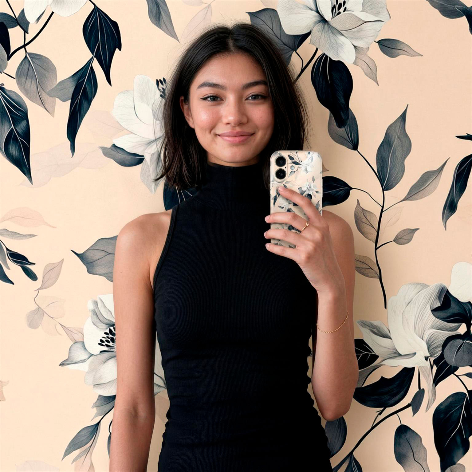 ONEFLOW Flower Cover iPhone 13 Hülle mit Blumen Design – Produktbild 3