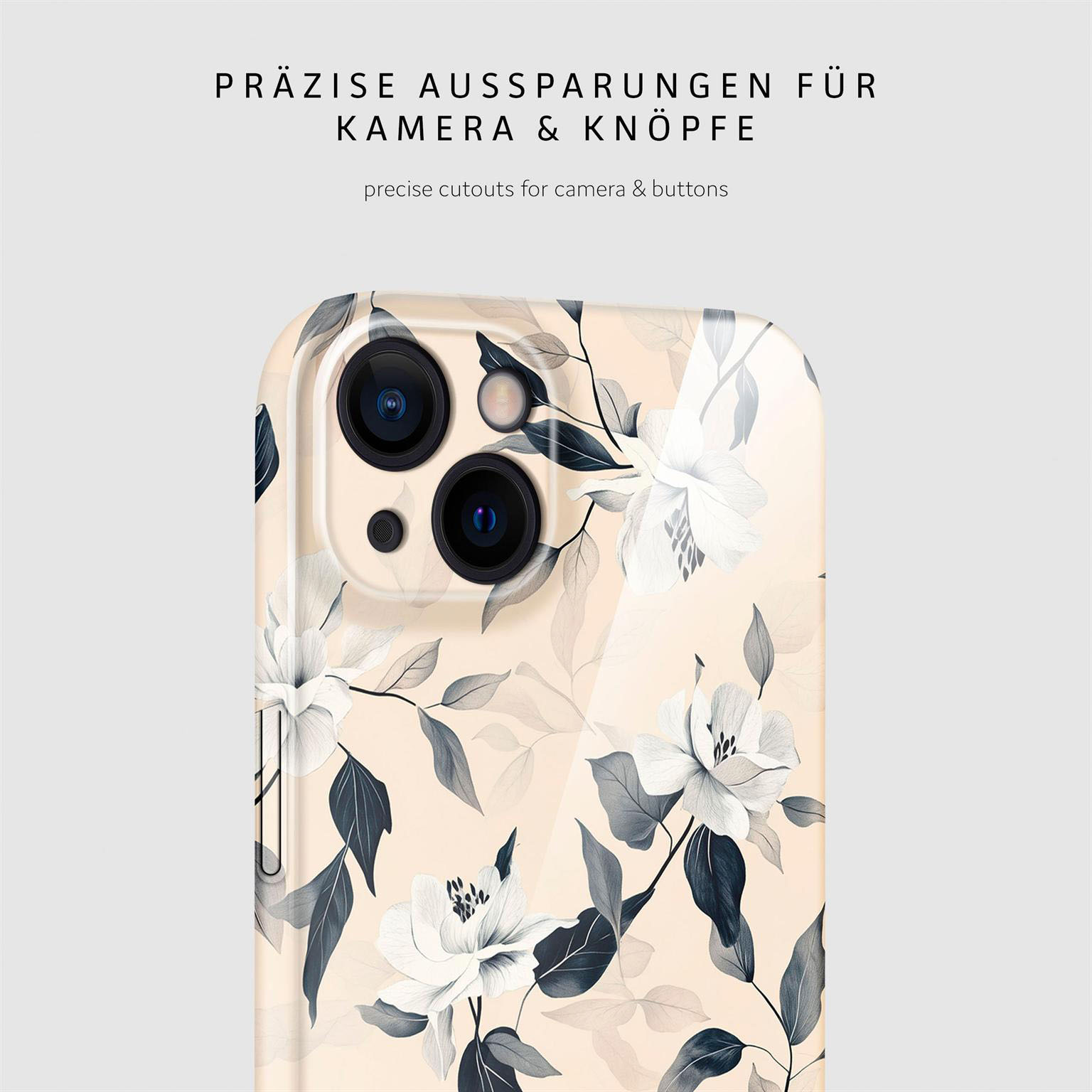 ONEFLOW Flower Cover iPhone 13 Hülle mit Blumen Design – Produktbild 7