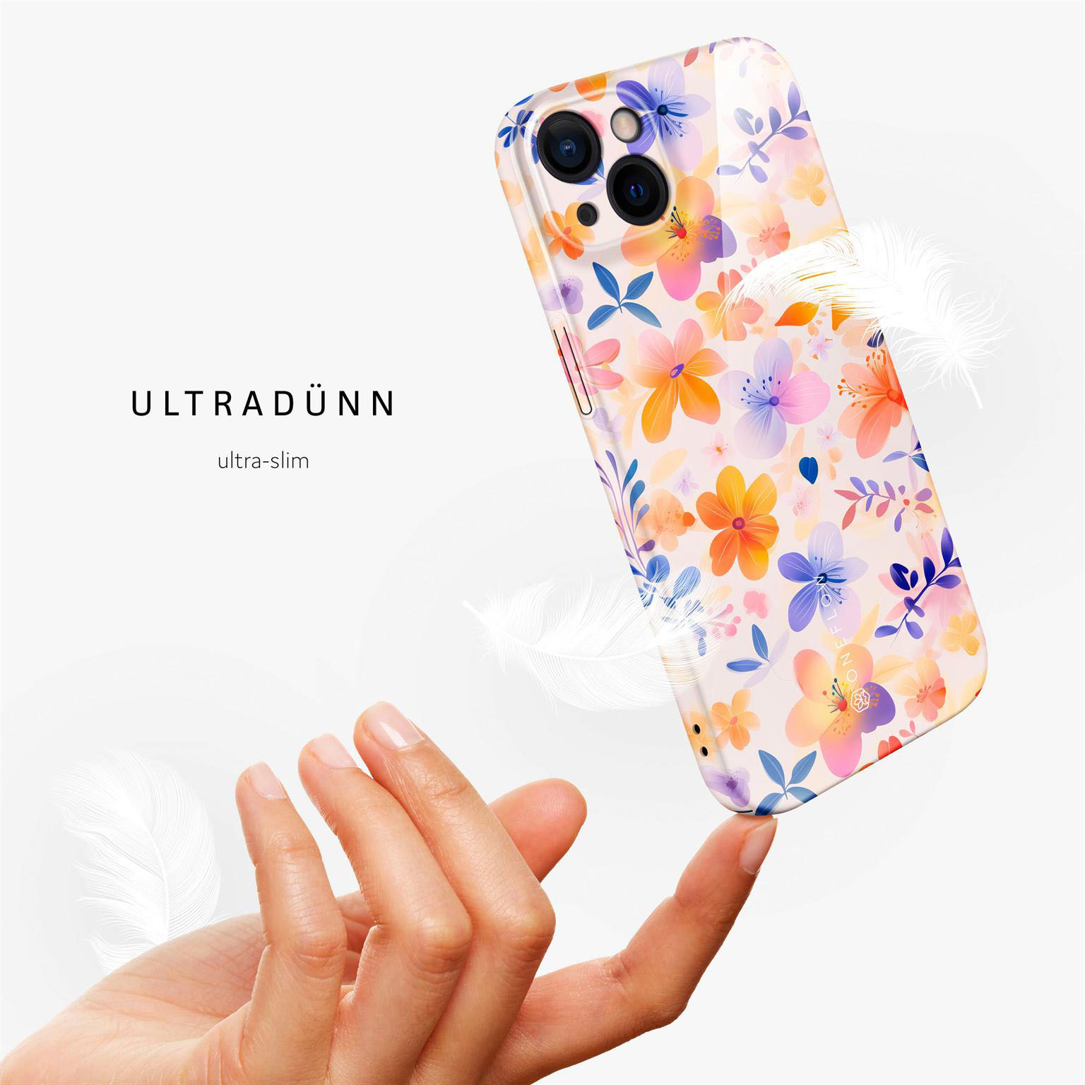 ONEFLOW Flower Cover iPhone 13 Hülle mit Blumen Design – Produktbild 5