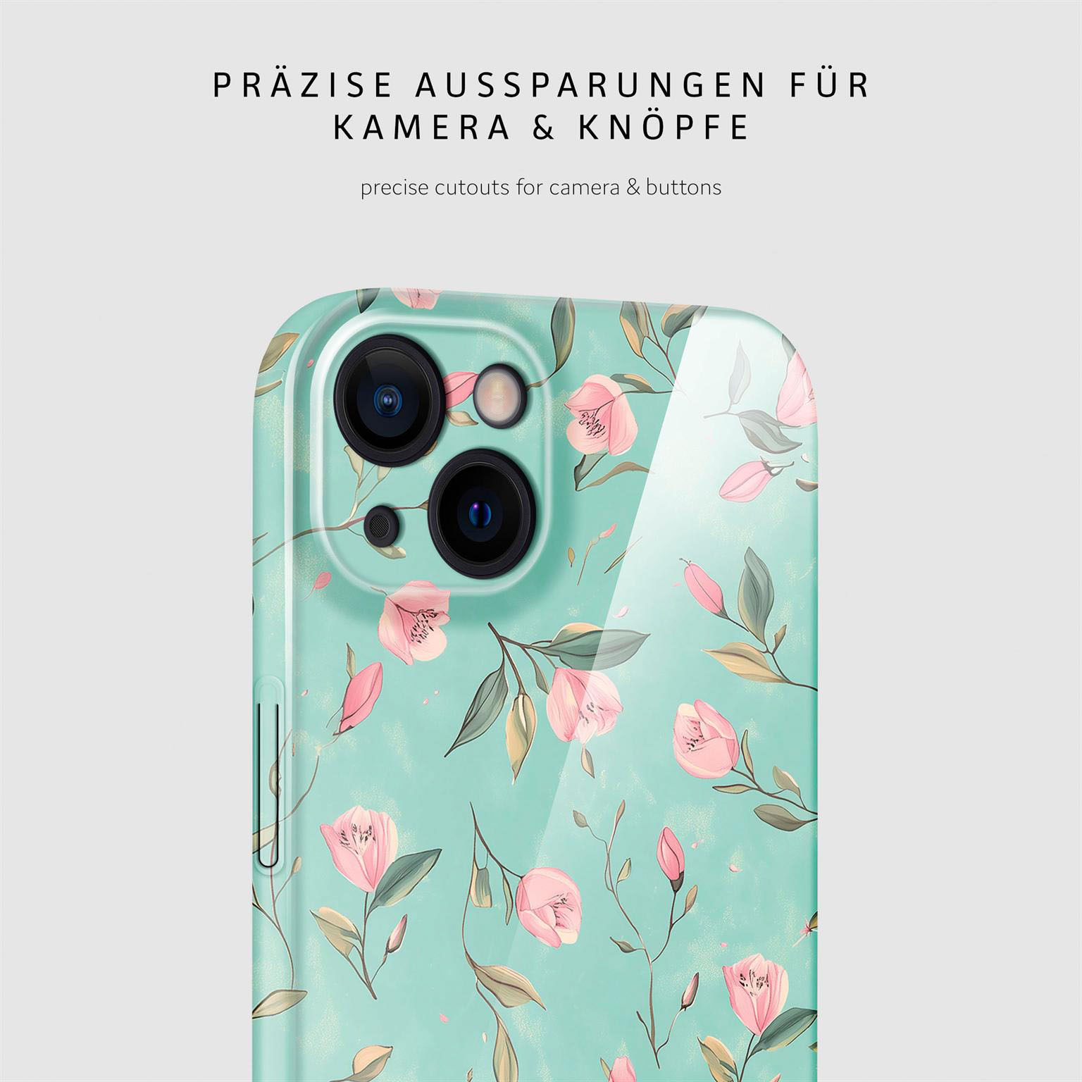 ONEFLOW Flower Cover iPhone 13 Hülle mit Blumen Design – Produktbild 7