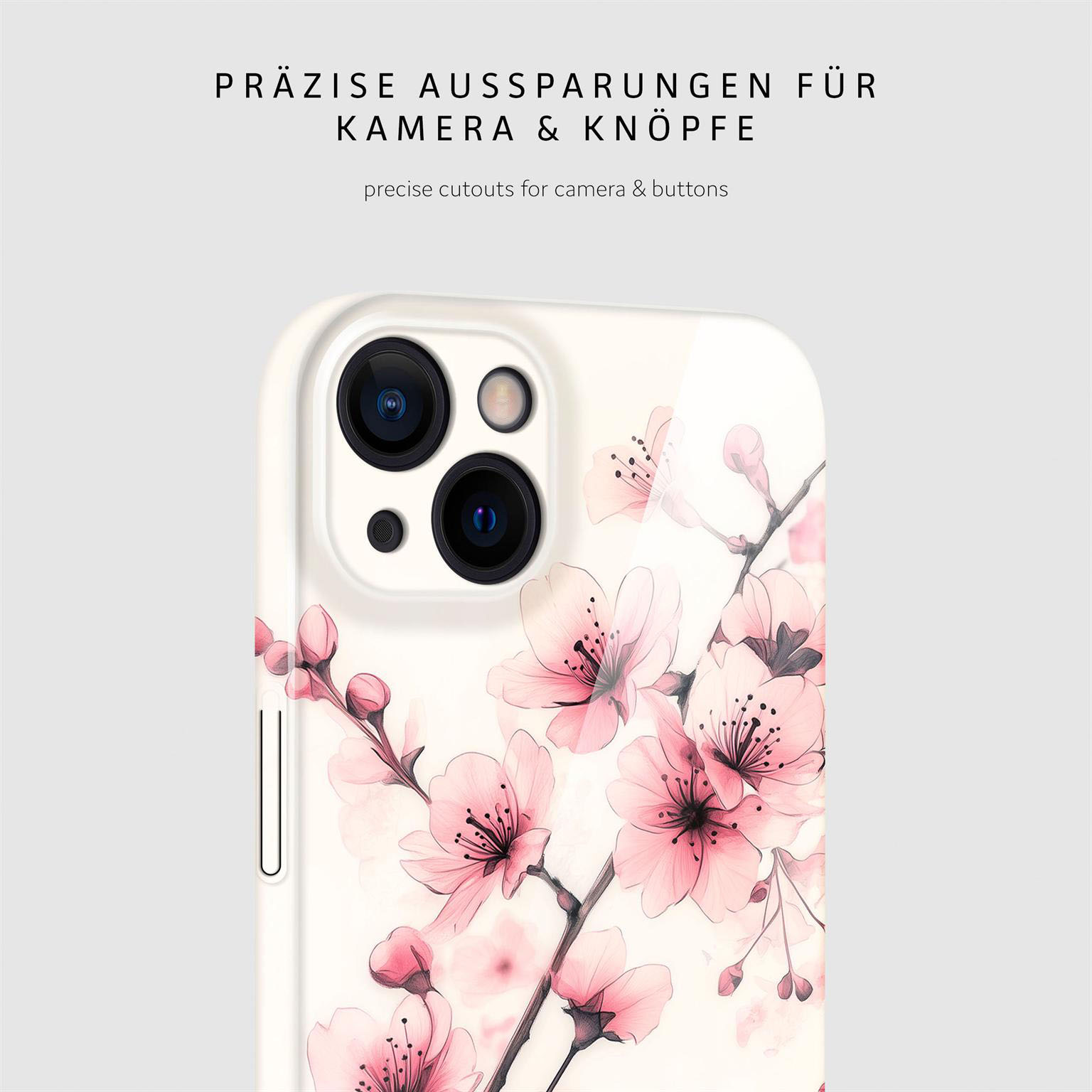 ONEFLOW Flower Cover iPhone 13 Hülle mit Blumen Design – Produktbild 7