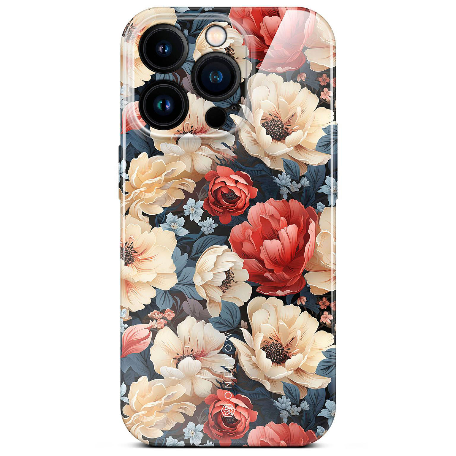 ONEFLOW Flower Cover iPhone 14 Pro Hülle mit Blumen Design – Produktbild 1