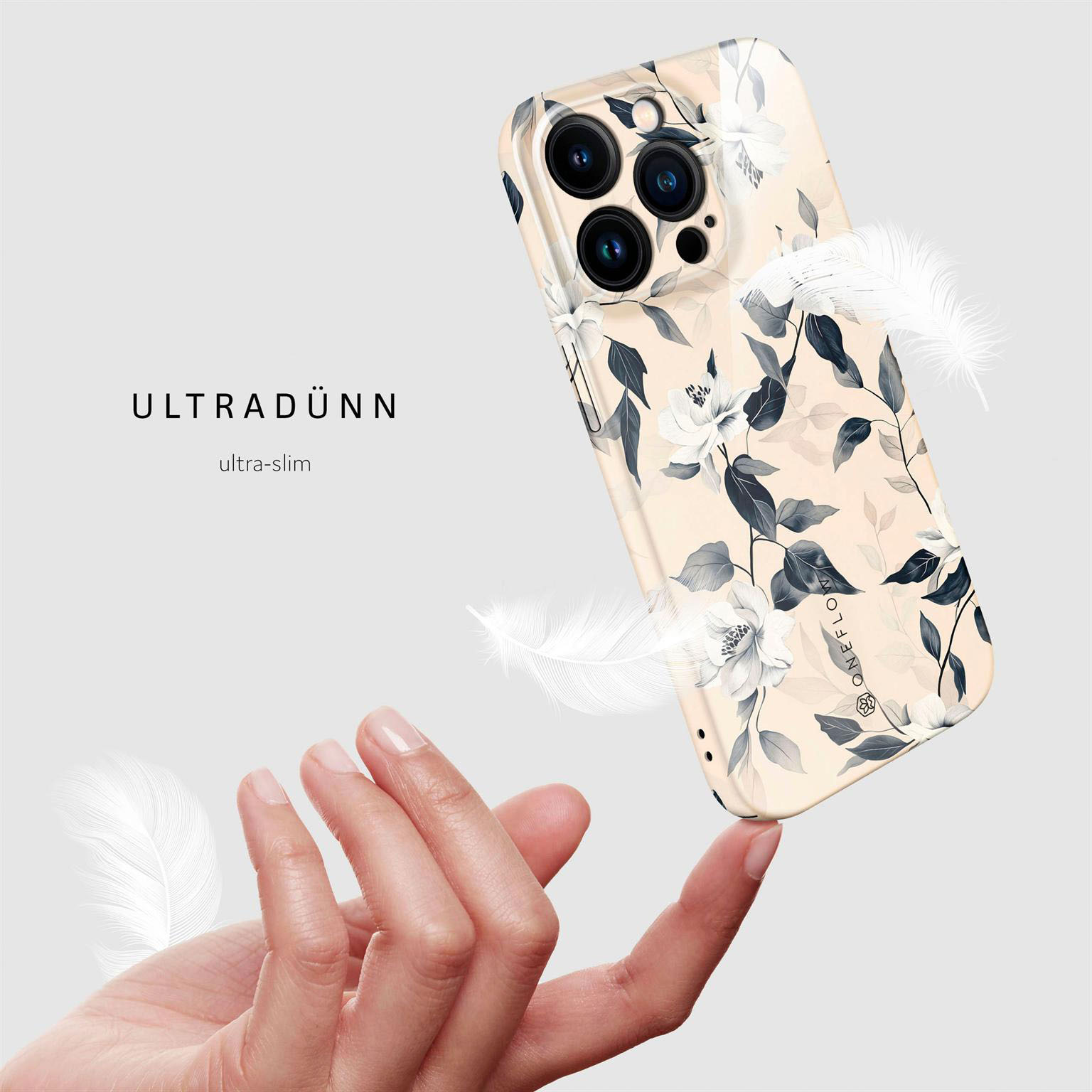 ONEFLOW Flower Cover iPhone 14 Pro Hülle mit Blumen Design – Produktbild 5