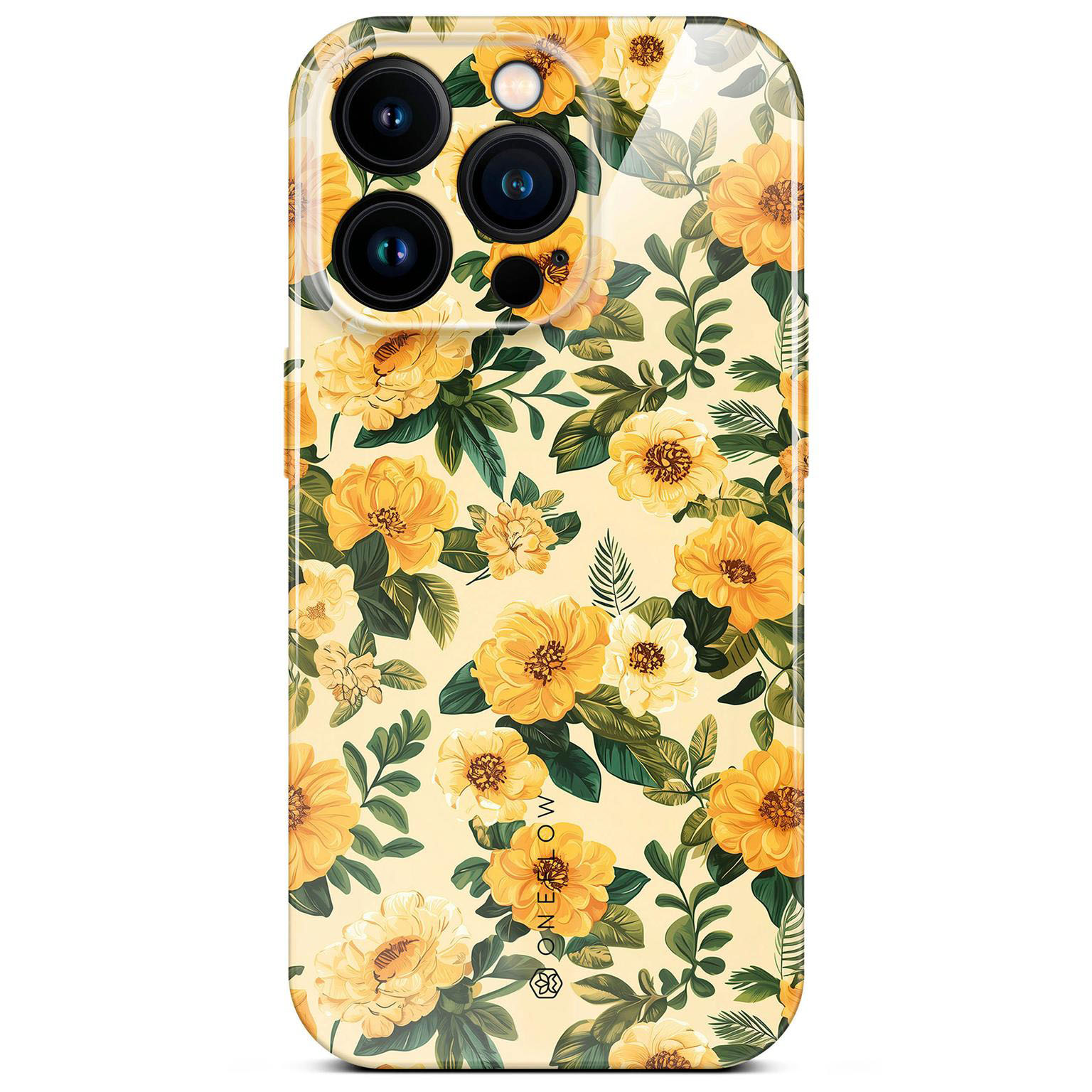 ONEFLOW Flower Cover iPhone 14 Pro Hülle mit Blumen Design – Produktbild 1