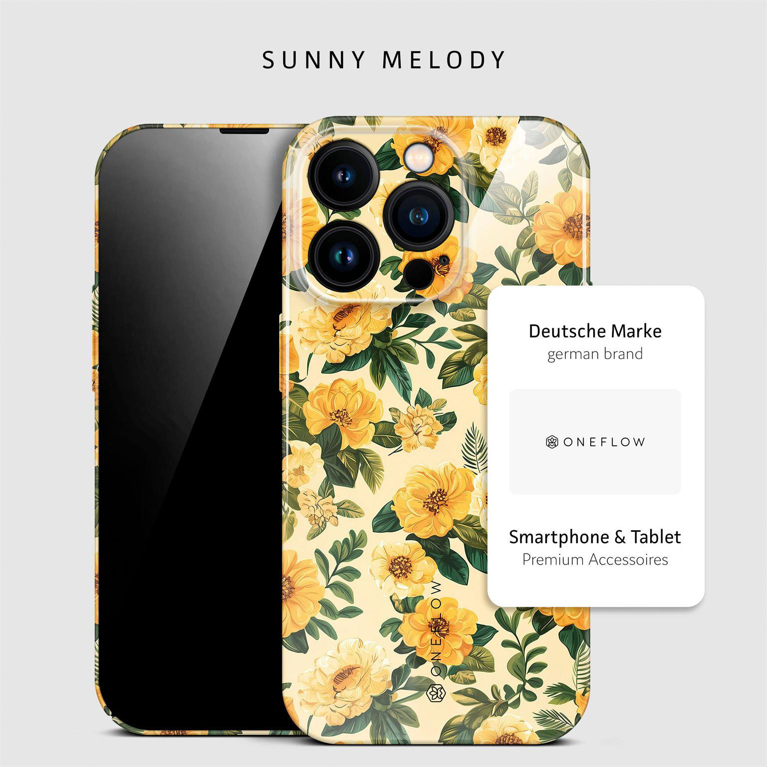 ONEFLOW Flower Cover iPhone 14 Pro Hülle mit Blumen Design – Produktbild 4