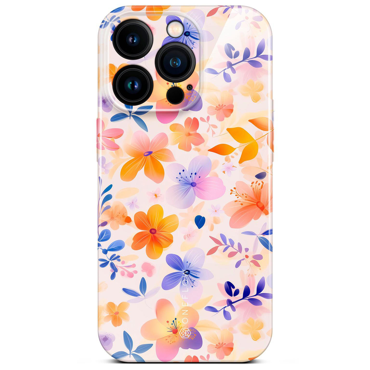 ONEFLOW Flower Cover iPhone 14 Pro Hülle mit Blumen Design – Produktbild 1