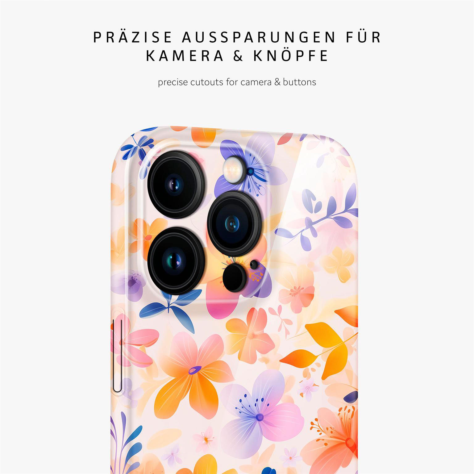 ONEFLOW Flower Cover iPhone 14 Pro Hülle mit Blumen Design – Produktbild 7