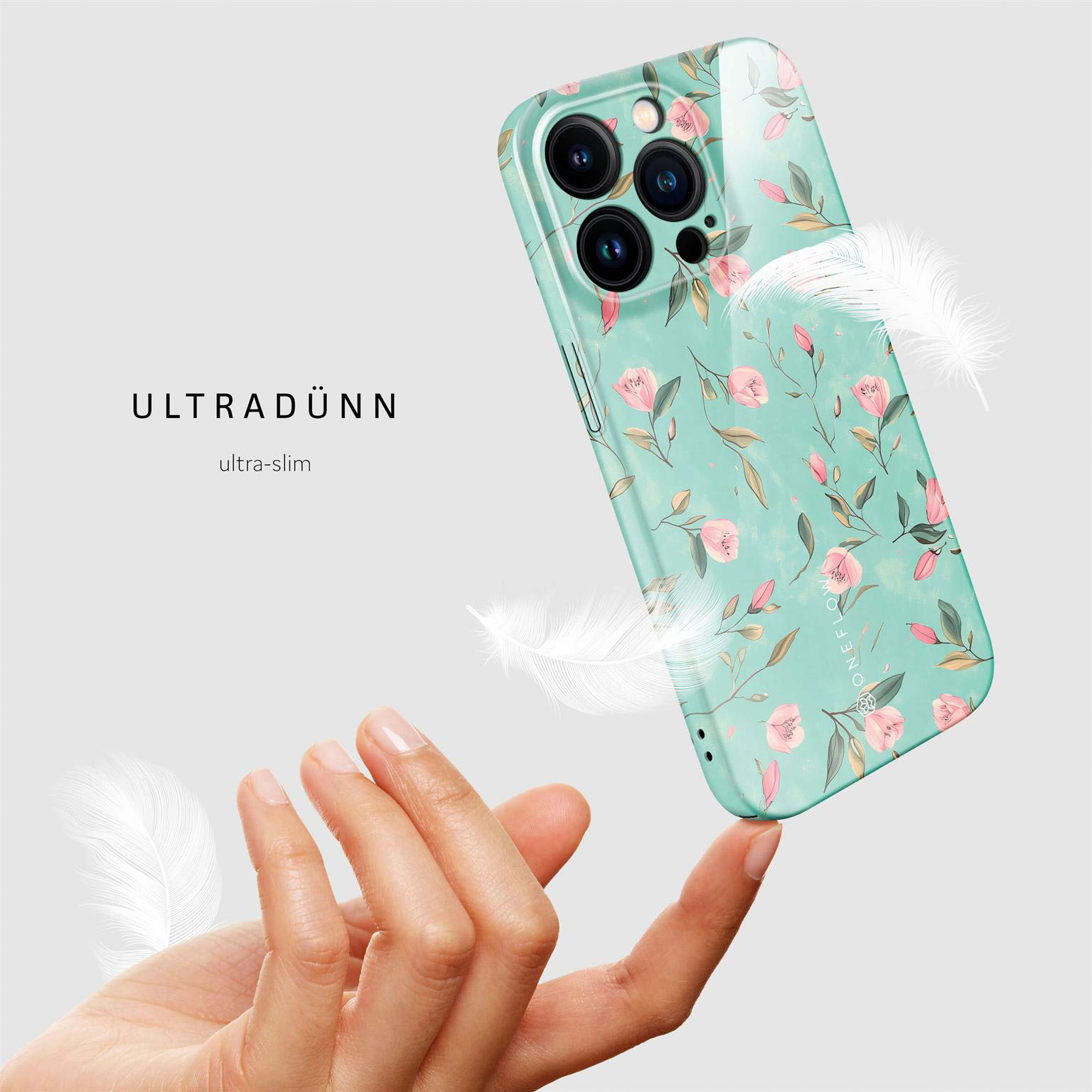 ONEFLOW Flower Cover iPhone 14 Pro Hülle mit Blumen Design – Produktbild 5