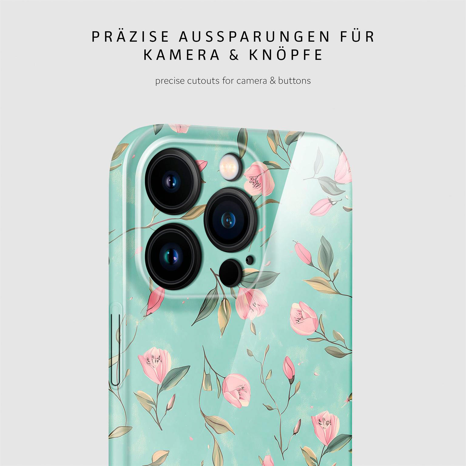 ONEFLOW Flower Cover iPhone 14 Pro Hülle mit Blumen Design – Produktbild 7