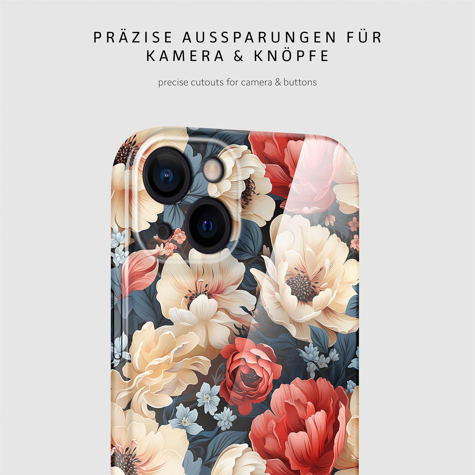 ONEFLOW Flower Cover iPhone 14 Hülle mit Blumen Design – Produktbild 7