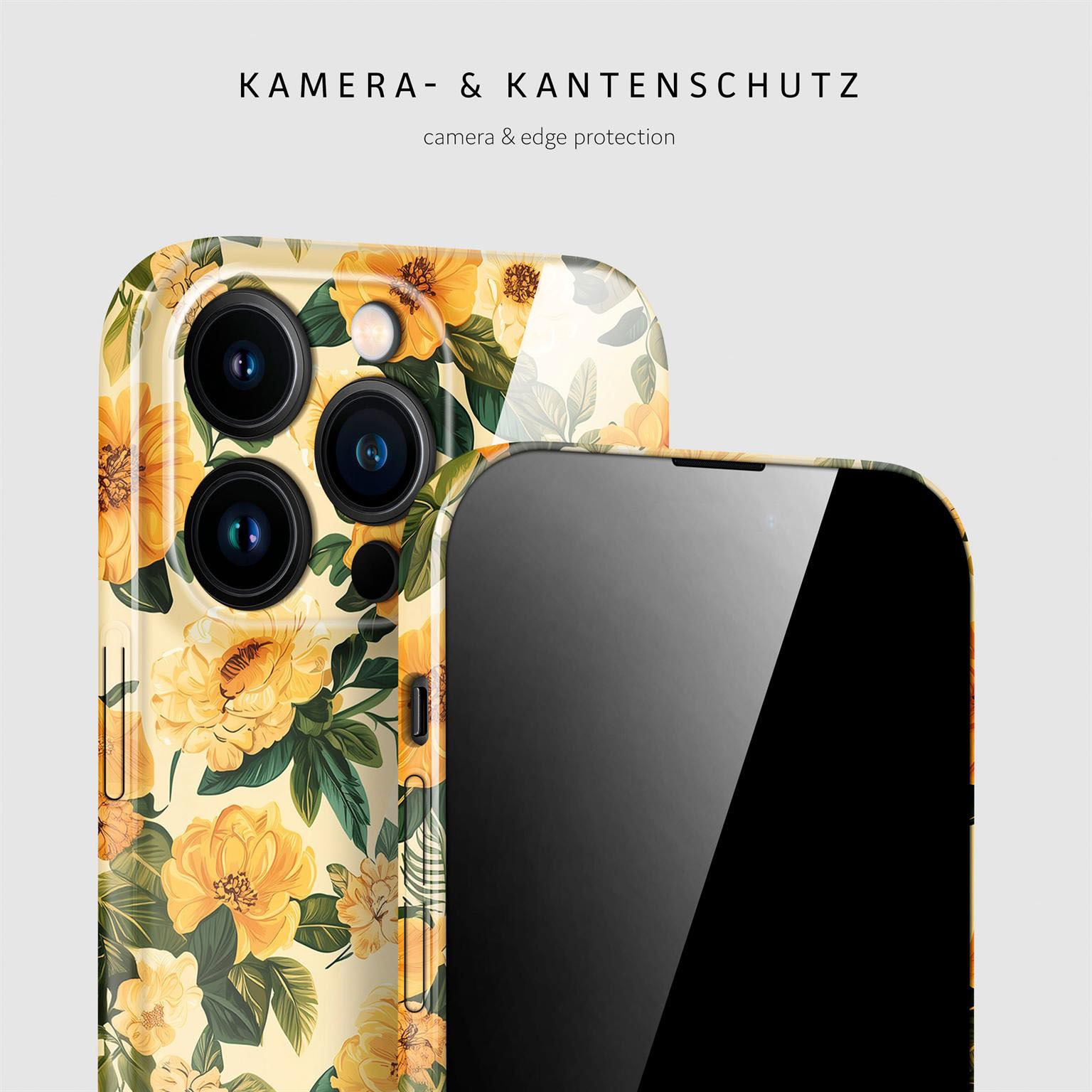 ONEFLOW Flower Cover iPhone 15 Pro Max Hülle mit Blumen Design – Produktbild 2