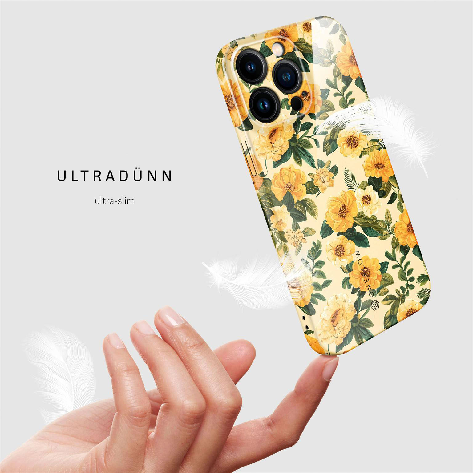 ONEFLOW Flower Cover iPhone 15 Pro Max Hülle mit Blumen Design – Produktbild 5