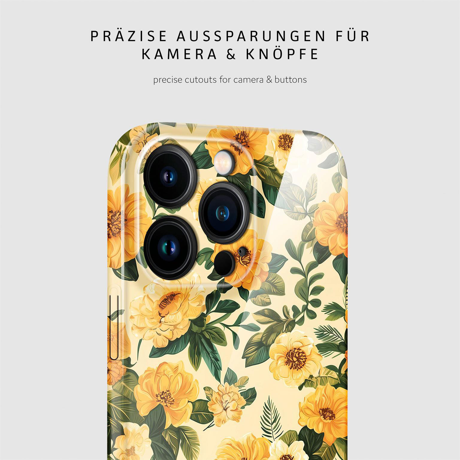 ONEFLOW Flower Cover iPhone 15 Pro Max Hülle mit Blumen Design – Produktbild 7